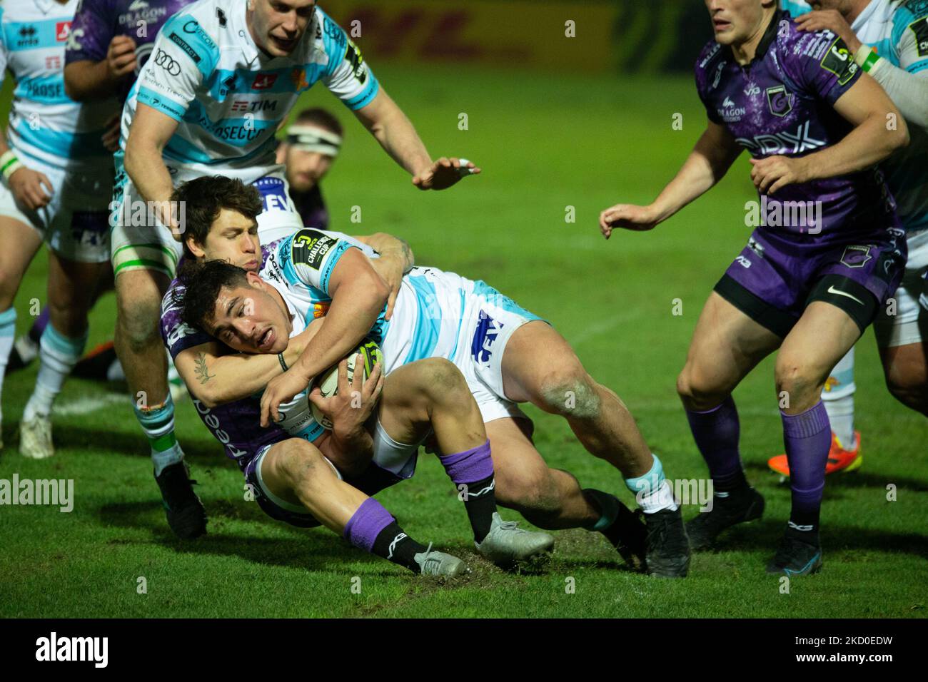 Ivan Nemer (Benetton Rugby) während des Rugby Challenge Cup Benetton Rugby vs Dragons am 15. Januar 2022 im Monigo-Stadion in Treviso, Italien (Foto von Mattia Radoni/LiveMedia/NurPhoto) Stockfoto