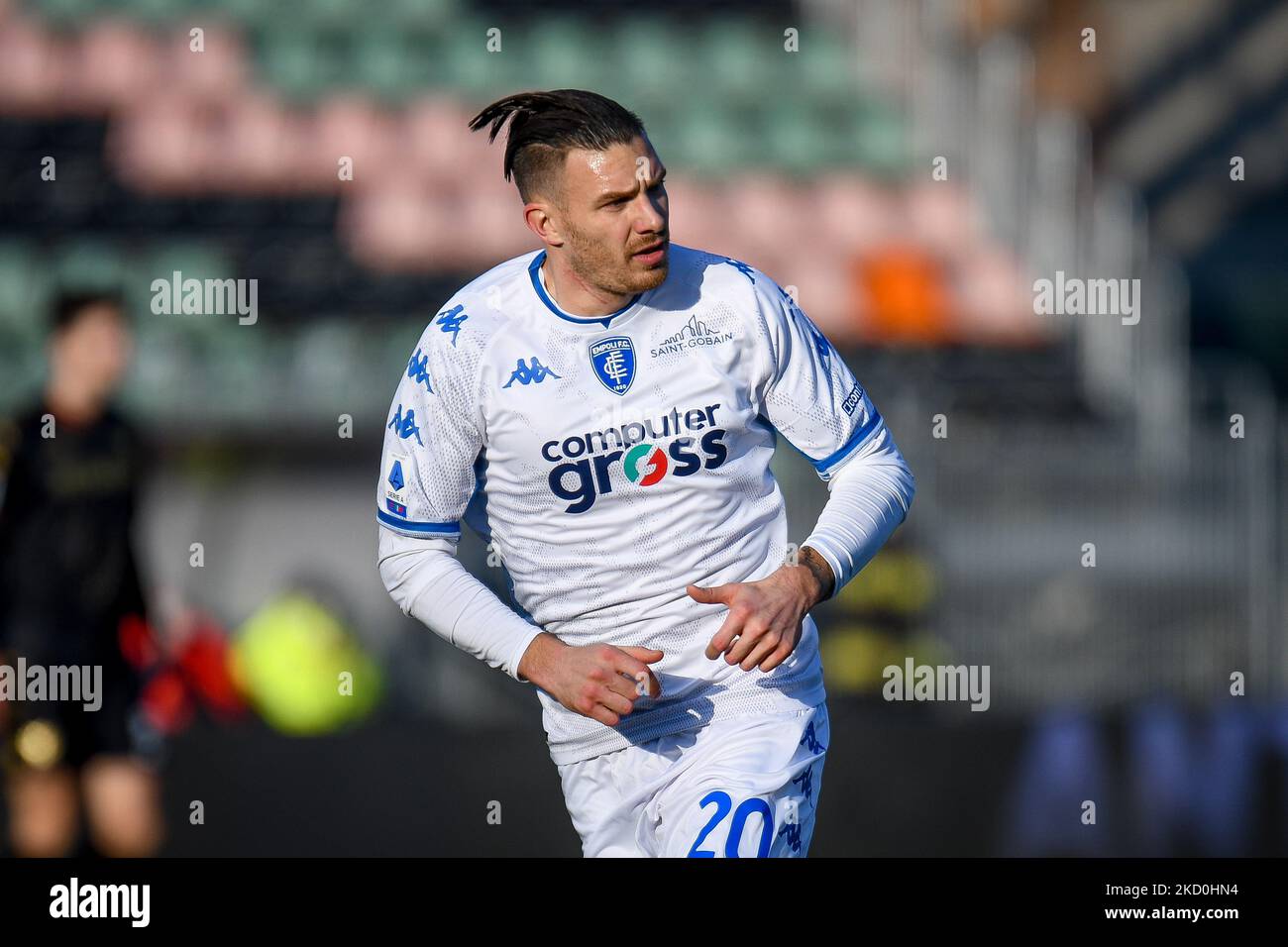 Riccardo Fiamozzi von Empoli beim spiel venezia FC gegen Empoli FC am 16. Januar 2022 im Pier Luigi Penzo Stadion in Venedig, Italien (Foto: Ettore Griffoni/LiveMedia/NurPhoto) Stockfoto