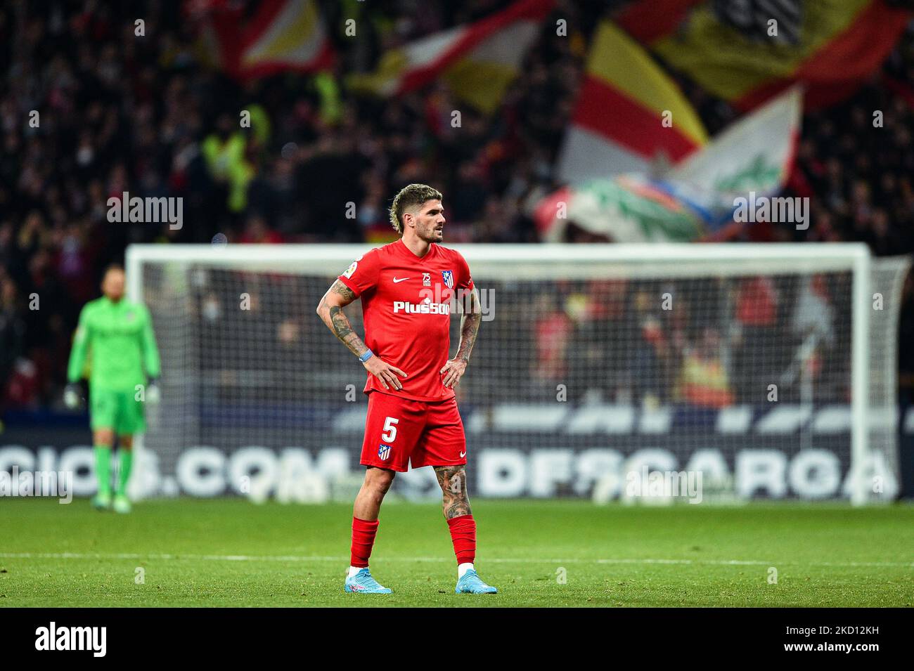 Rodrigo de Paul beim La Liga-Spiel zwischen Atletico de Madrid und Valencia CF am 22. Januar 2022 in Wanda Metropolitano in Madrid, Spanien. (Foto von Rubén de la Fuente Pérez/NurPhoto) Stockfoto