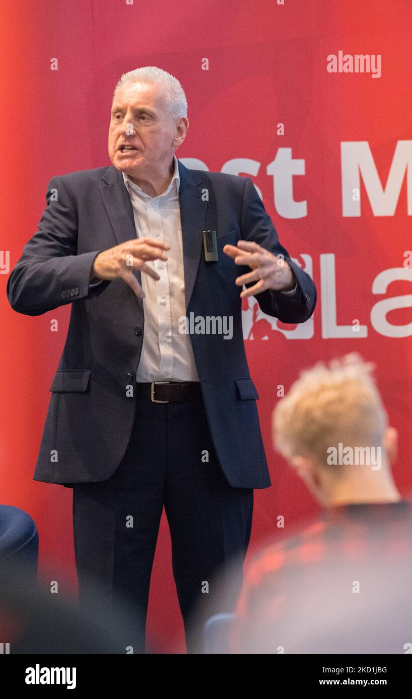 Die East Midlands Labor Party Conference 2022, Holywell Park Conference Center, Loughborough, Leicestershire, England, Großbritannien. 5.. November 2022. Lord Vernon Coaker spricht auf der East Midlands Labour Party Conference. Quelle: Alan Beastall/Alamy Live News Stockfoto