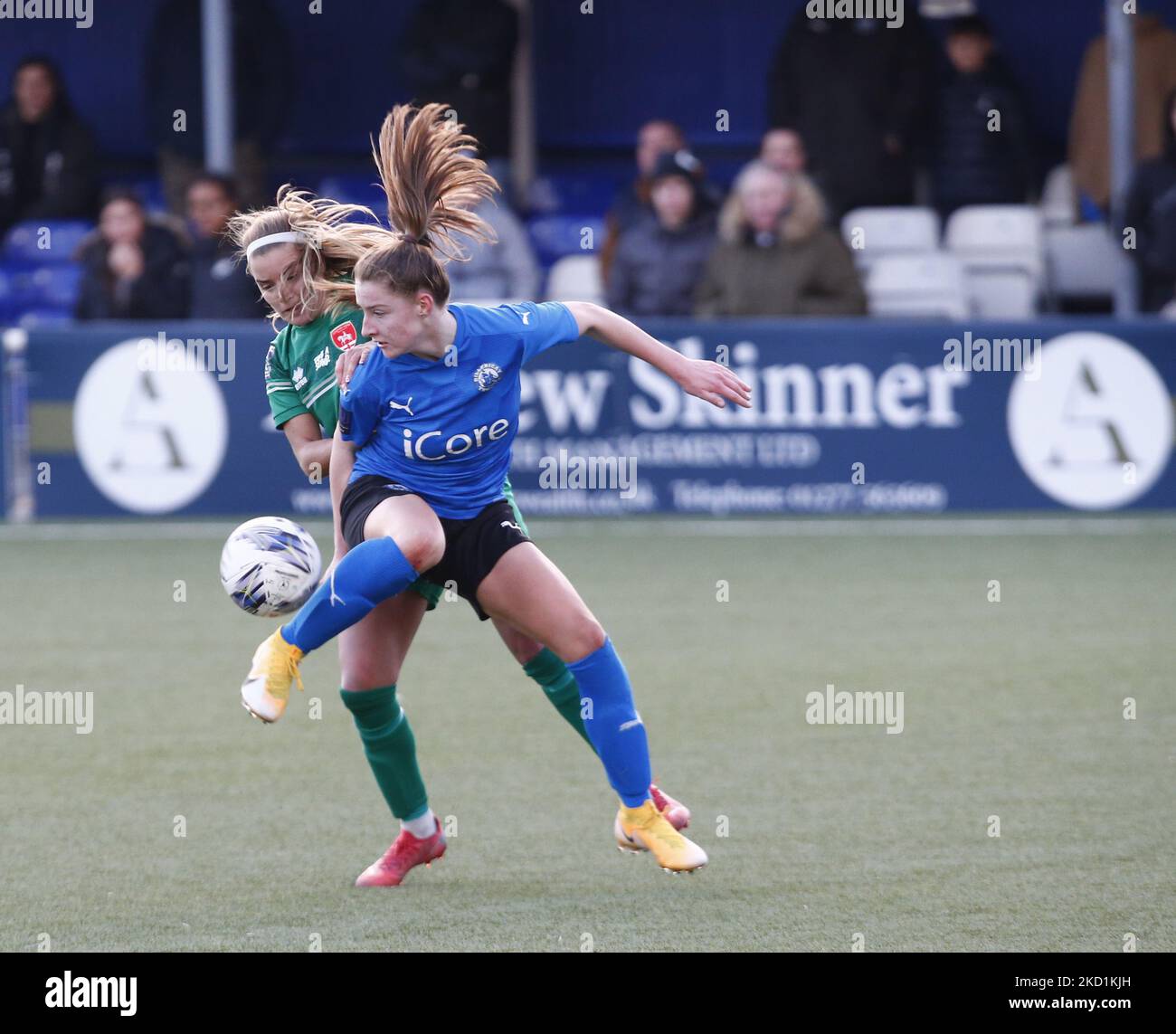 Ruby Sealey (Drewe) von den Frauen der Stadt Billericay während der vierten Runde des FA Women's FA Cup zwischen den Frauen der Stadt Billericay und dem United WFC Coventry am 30.. Januar 2022 im New Lodge Stadium in Billericay, Großbritannien (Foto by Action Foto Sport/NurPhoto) Stockfoto
