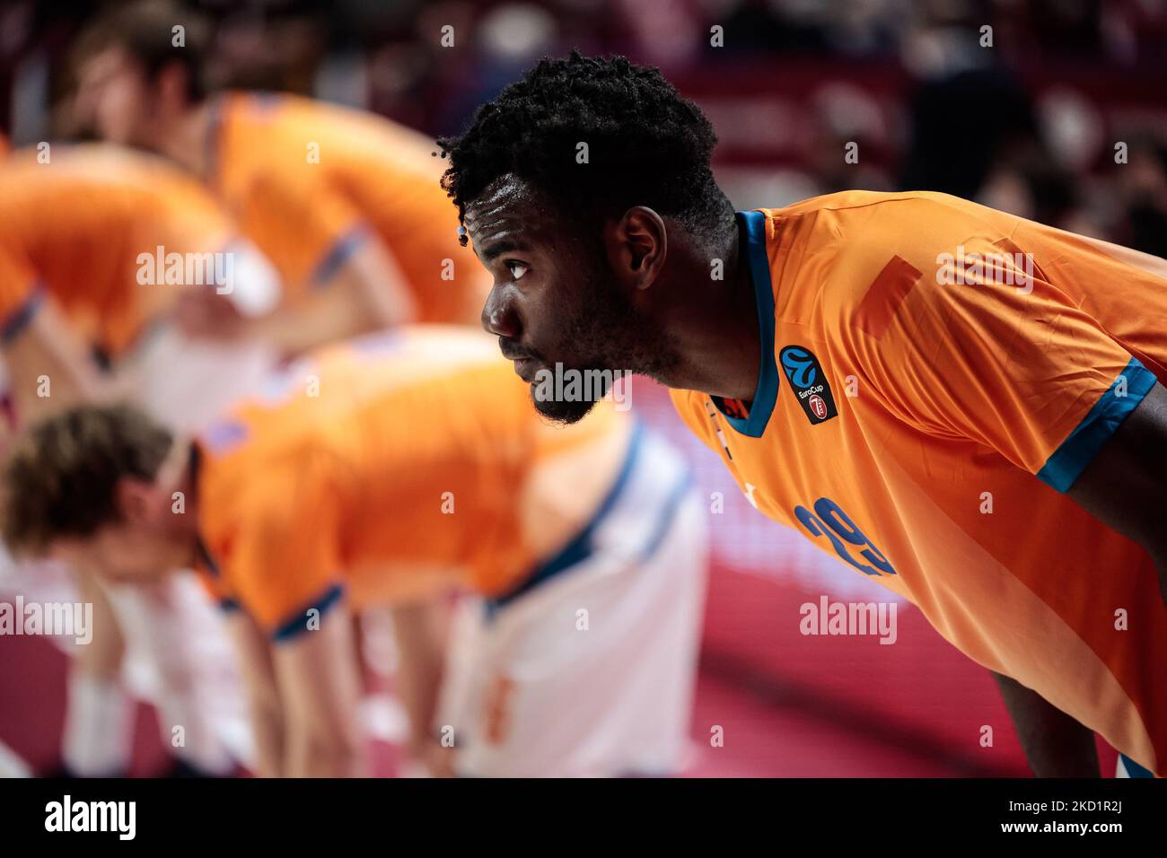 NAT Diallo (Ratiopharm ULM) während der Basketball EuroCup Meisterschaft Umana Reyer Venezia gegen Ratiopharm Ulm am 02. Februar 2022 im Palasport Taliercio in Venedig, Italien (Foto: Mattia Radoni/LiveMedia/NurPhoto) Stockfoto