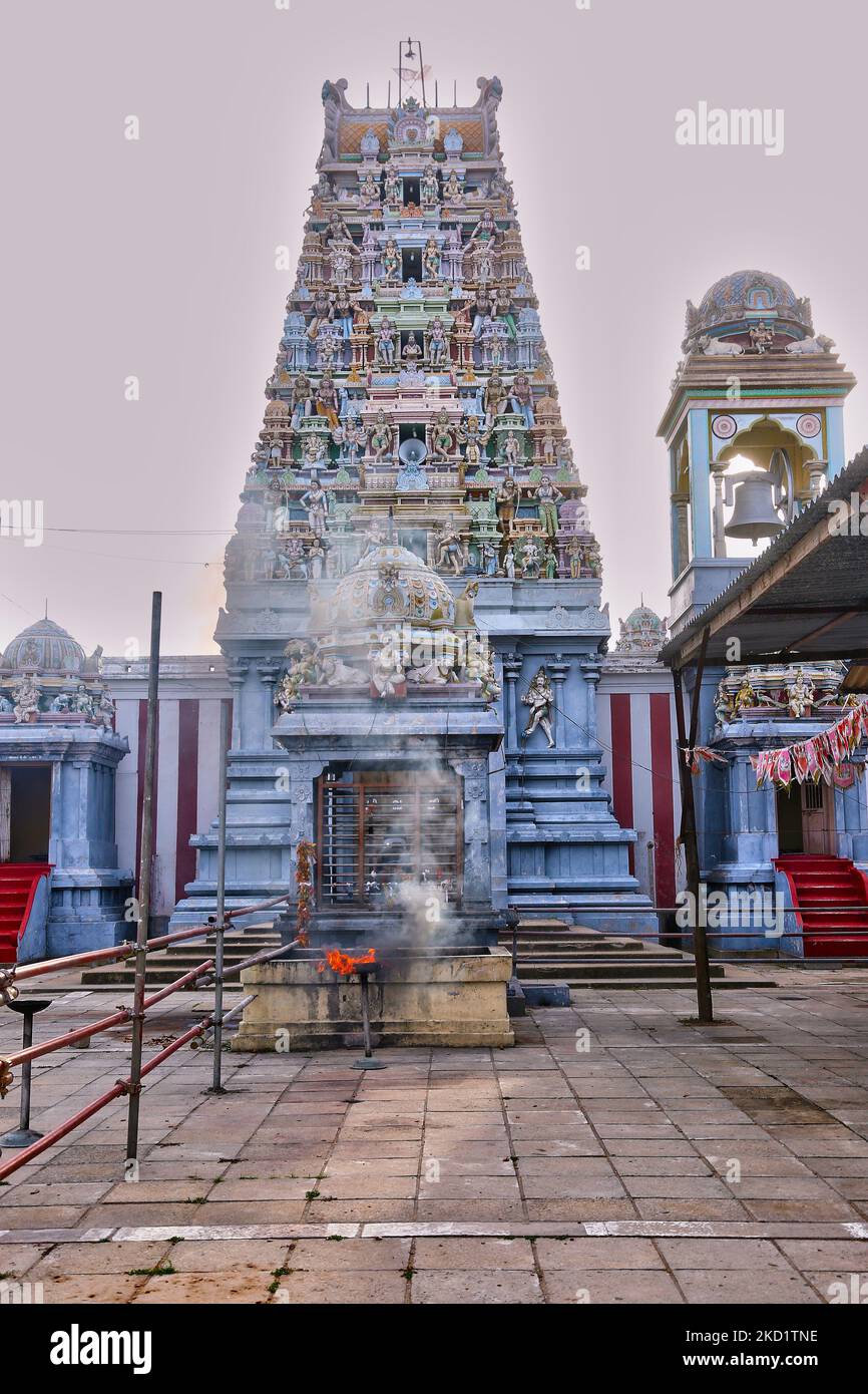 Shri Gowri Sametha Thiruketheswara Nathar Kovil (Shri Gowri Sametha Thiruketheswara Nathar Tempel) in Thiruketheswarm, Sri Lanka. (Foto von Creative Touch Imaging Ltd./NurPhoto) Stockfoto