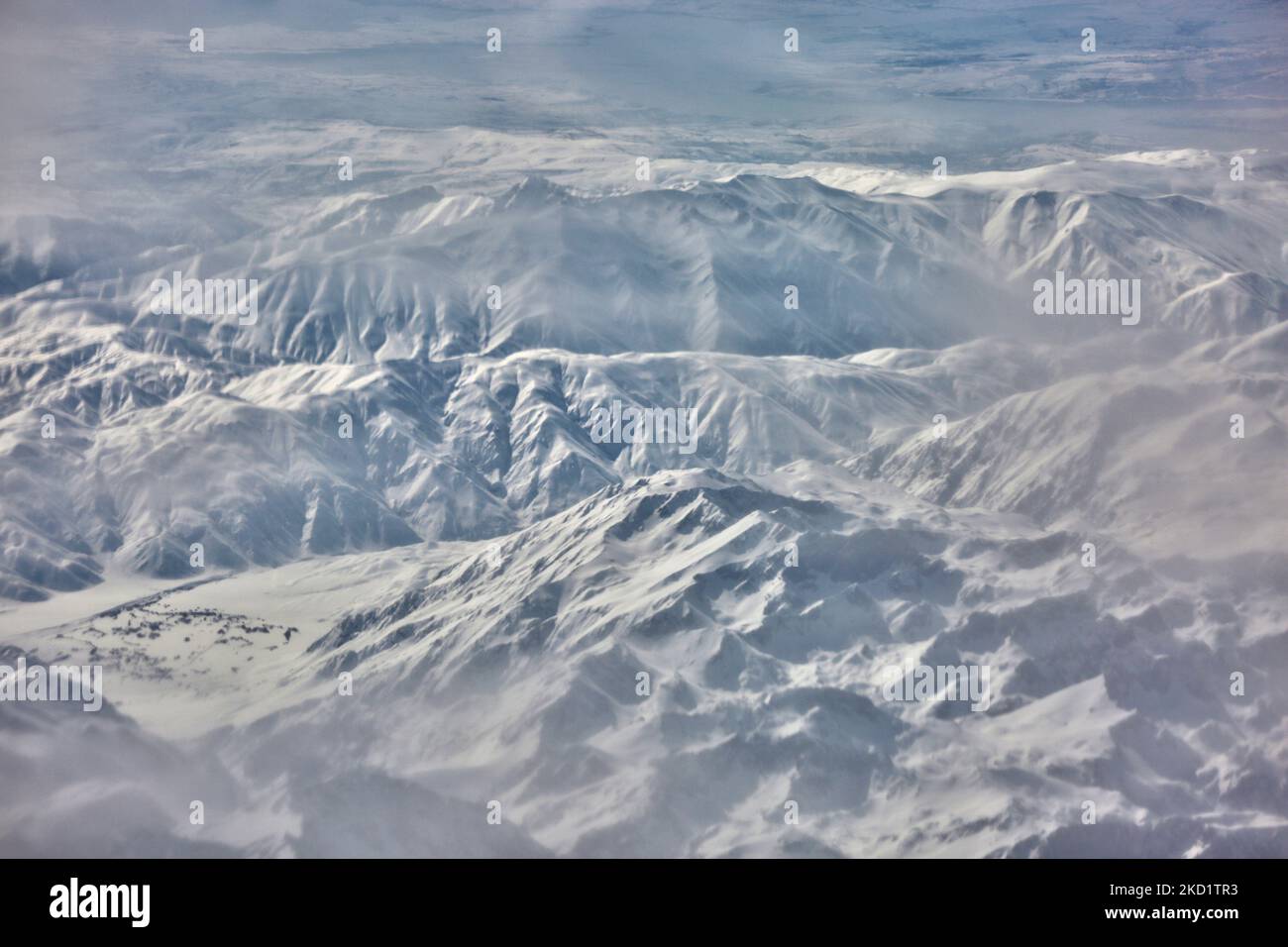 Berge über den Wolken in der Nähe von Istanbul, Türkei, am 16. Februar 2020. (Foto von Creative Touch Imaging Ltd./NurPhoto) Stockfoto
