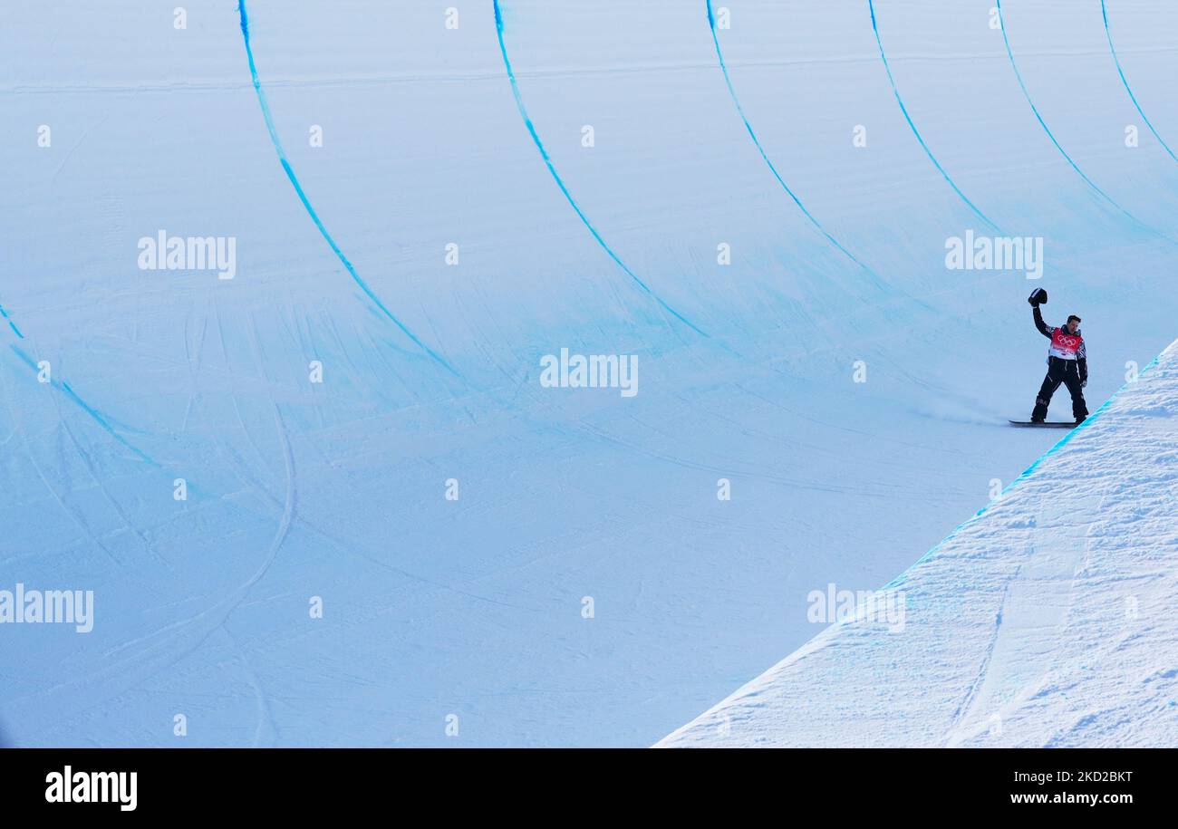 Shaun White aus den USA sagt Auf Wiedersehen zu einer Sportart, die er viele Jahre lang während der Snowboard - Half Pipe bei den Olympischen Winterspielen 2022 in Peking im Zhangjiakou Genting Snow Park am 11. Februar 2022 in Zhangjiakou, China, dominiert hat. (Foto von Ulrik Pedersen/NurPhoto) Stockfoto