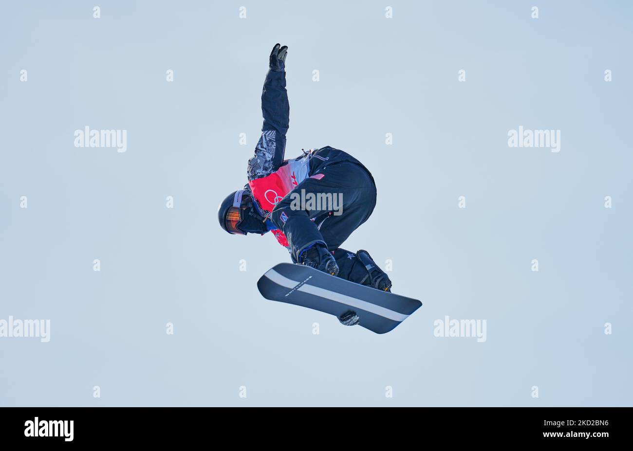 Shaun White aus den USA sagt Auf Wiedersehen zu einer Sportart, die er viele Jahre lang während der Snowboard - Half Pipe bei den Olympischen Winterspielen 2022 in Peking im Zhangjiakou Genting Snow Park am 11. Februar 2022 in Zhangjiakou, China, dominiert hat. (Foto von Ulrik Pedersen/NurPhoto) Stockfoto