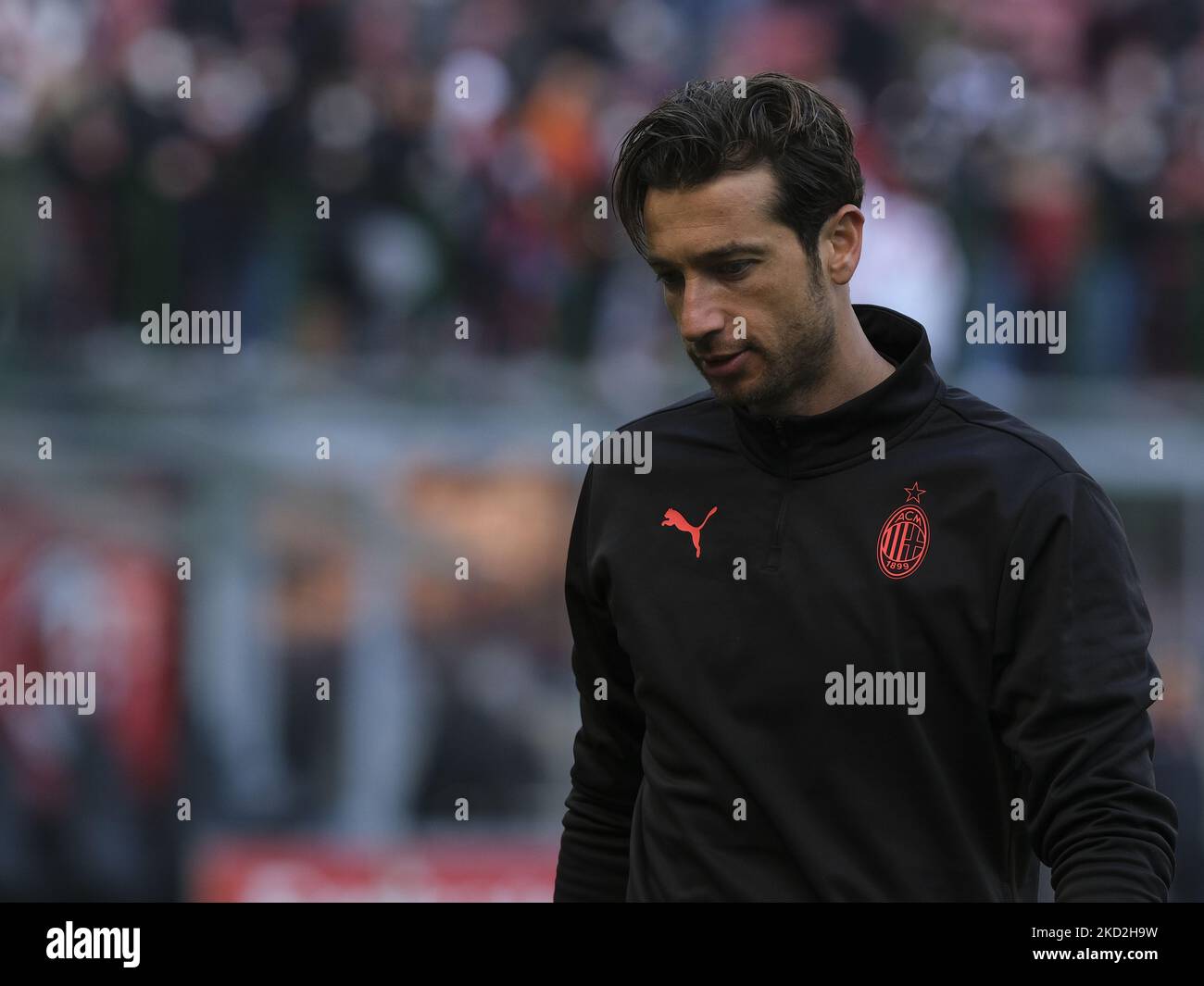 Antonio Mirante beim Spiel der Serie A zwischen Mailand und Sampdoria in Mailand am 13. Februar 2022 (Foto: Loris Roselli/NurPhoto) Stockfoto