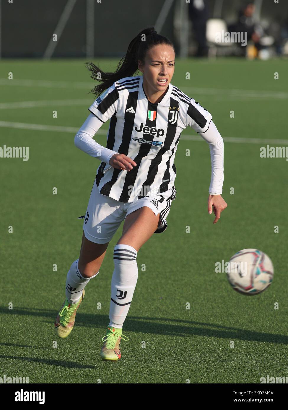 Julia Grosso (Juventus Women) beim italienischen Fußballspiel Coppa Italia Women FC Juventus gegen Inter - FC Internazionale am 13. Februar 2022 im Juventus Training Center in Turin, Italien (Foto: Claudio Benedetto/LiveMedia/NurPhoto) Stockfoto