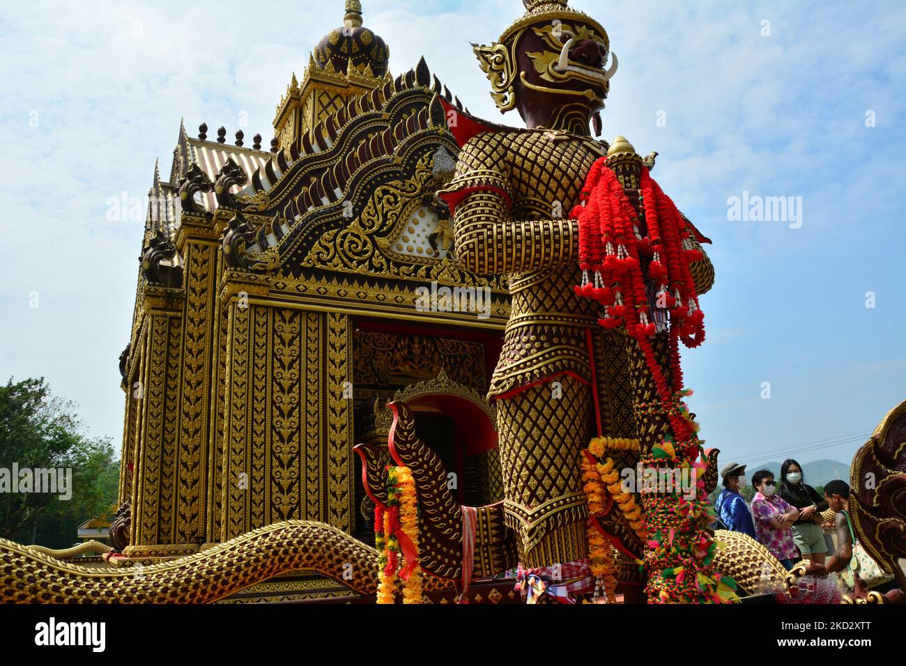 Buddhistischer Tempel, Ban Nong Bua, Provinz Prachuapkirikan, Südost-Thailand. 18. Oktober 2022. Stockfoto