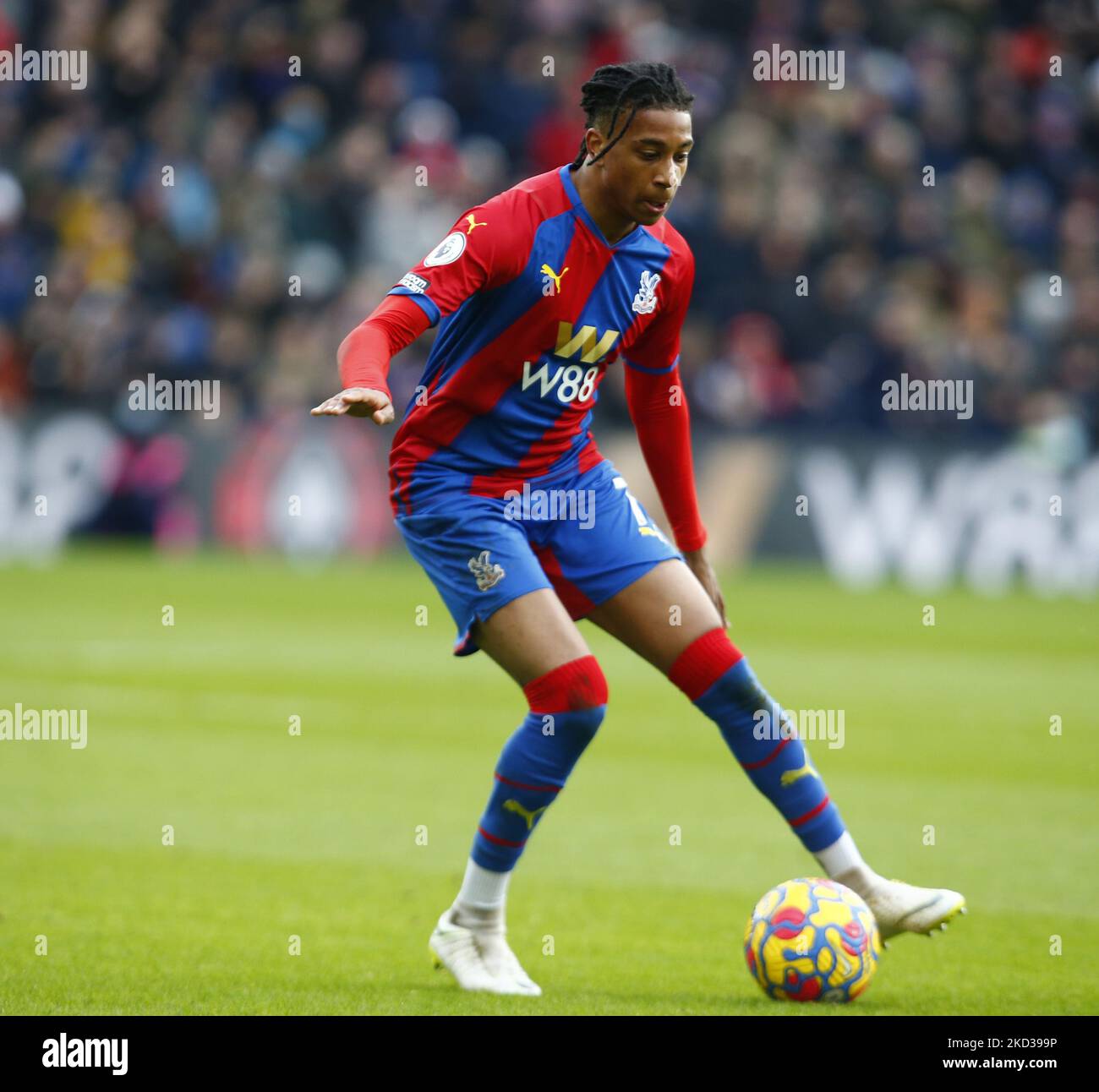 Michael Olise vom Crystal Palace während der Premier League zwischen