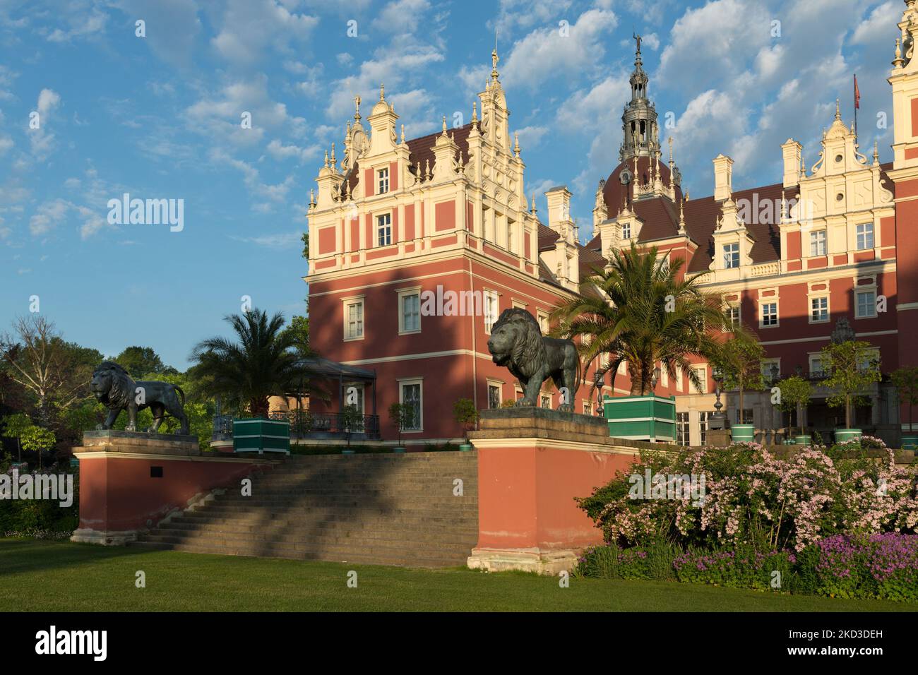 Schloss Muskau und Park, Bad Muskau, Deutschland Stockfoto