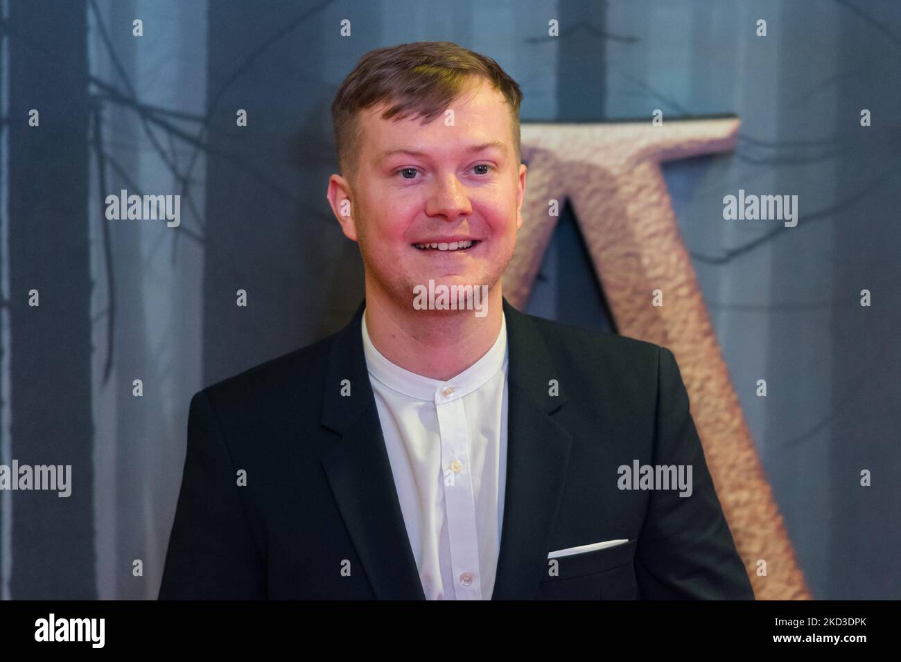 LONDON, GROSSBRITANNIEN - 24. FEBRUAR 2022: Euan Bennett nimmt an der Premiere der sechsten Staffel von „Outlander“ in der Royal Festival Hall am 24. Februar 2022 in London, England, Teil. (Foto von Wiktor Szymanowicz/NurPhoto) Stockfoto