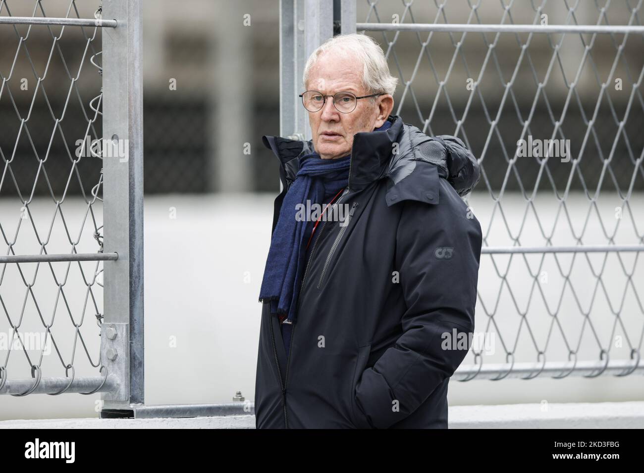 Dietrich Mateschitz, President und CEO, Oracle Red Bull Racing CEO, Portrait während der Formel 1 Wintertests auf dem Circuit de Barcelona - Catalunya am 25. Februar 2022 in Barcelona, Spanien. (Foto von Xavier Bonilla/NurPhoto) Stockfoto