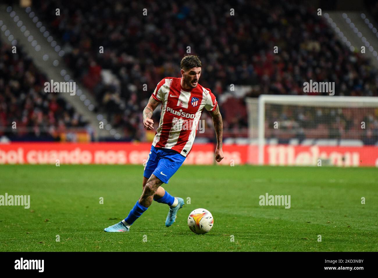 Rodrigo de Paul während des La Liga-Spiels zwischen Atletico de Madrid und RC Celta de Vigo im Wanda Metropolitano am 26. Februar 2022 in Madrid, Spanien. (Foto von Rubén de la Fuente Pérez/NurPhoto) Stockfoto