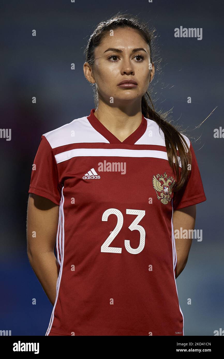 Lina Iakupova aus Russland während des internationalen Freundschaftsspiel zwischen Russland W und Irland W im La Manga Club am 19. Februar 2022 in Cartagena, Spanien. (Foto von Jose Breton/Pics Action/NurPhoto) Stockfoto