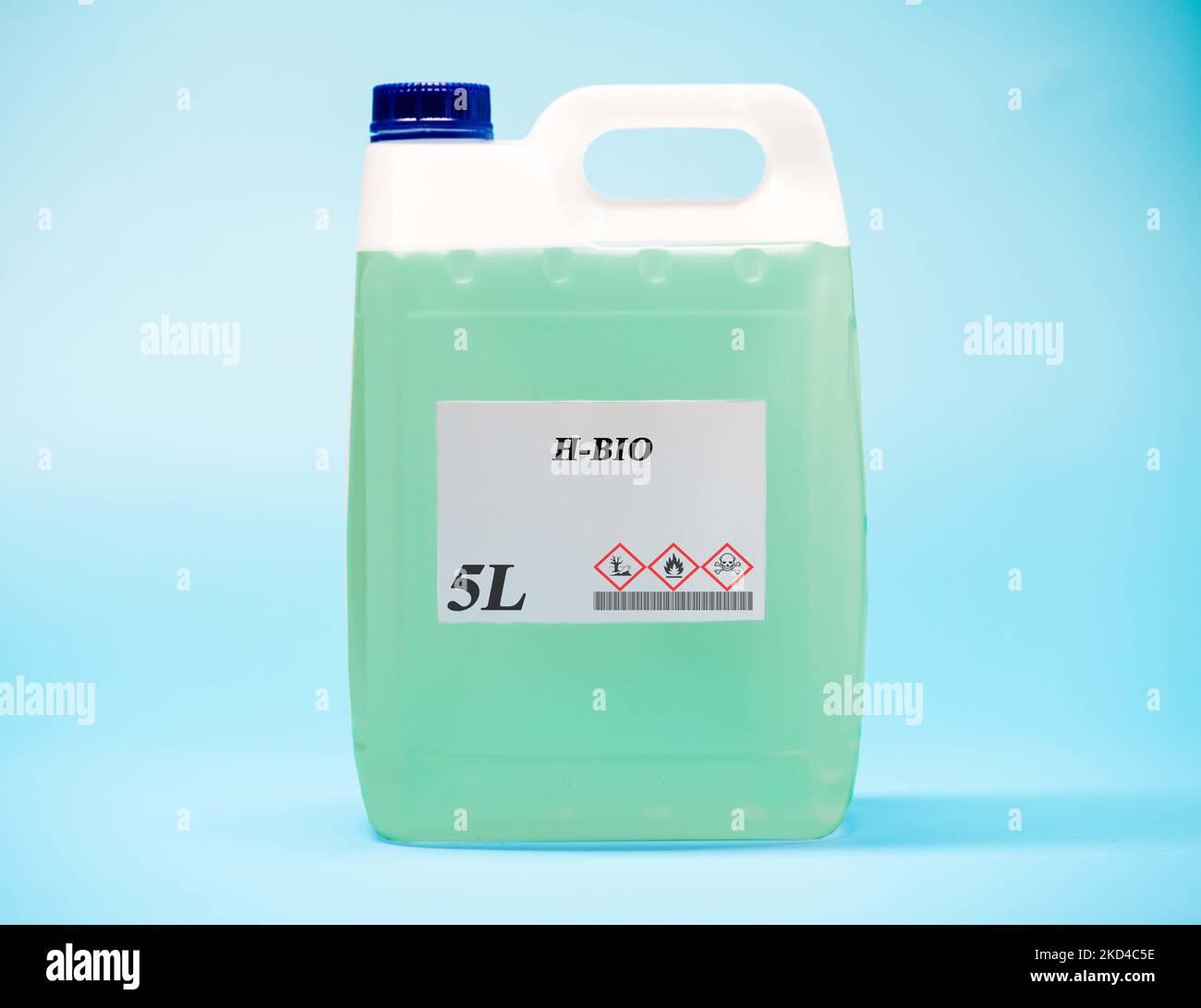 Behälter mit h-bio-Biokraftstoff Stockfoto