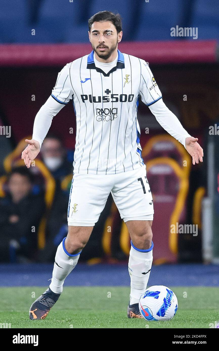 Giuseppe Pezzella von Atalanta BC während der Serie Ein Spiel zwischen AS Roma und Atalanta BC Calcio im Stadio Olimpico, Rom, Italien am 5. März 2022. (Foto von Giuseppe Maffia/NurPhoto) Stockfoto