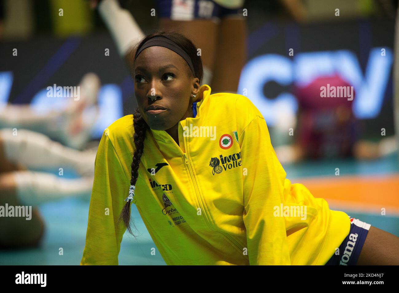 EGONU PAOLA (Imoco Volley Conegliano) beim CEV Champions League Frauen-Volleyballspiel Viertelfinale - Vero Volley Monza gegen Carraro Imoco Volley Conegliano am 09. März 2022 in der Arena di Monza in Monza (MB), Italien (Foto: Valerio Origo/LiveMedia/NurPhoto) Stockfoto