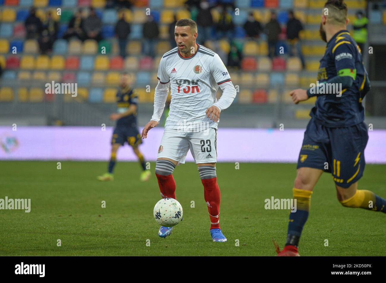 Antonino Barilla von US Alessandria Calcio beim Fußballspiel der Serie