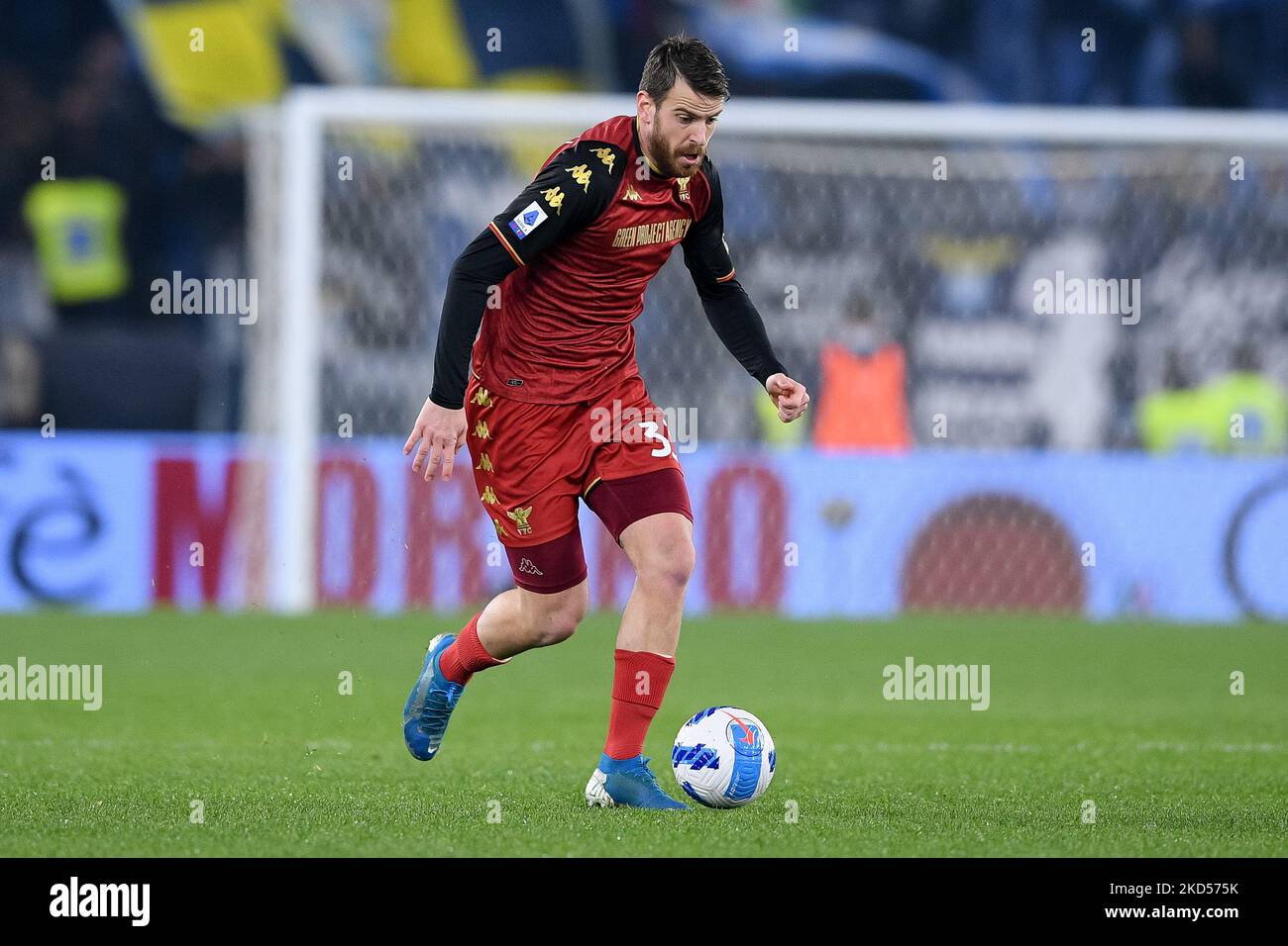 Domen Crnigoj von Venezia FC während der Serie Ein Spiel zwischen SS Lazio und Venezia FC im Stadio Olimpico, Rom, Italien am 14. März 2022. (Foto von Giuseppe Maffia/NurPhoto) Stockfoto