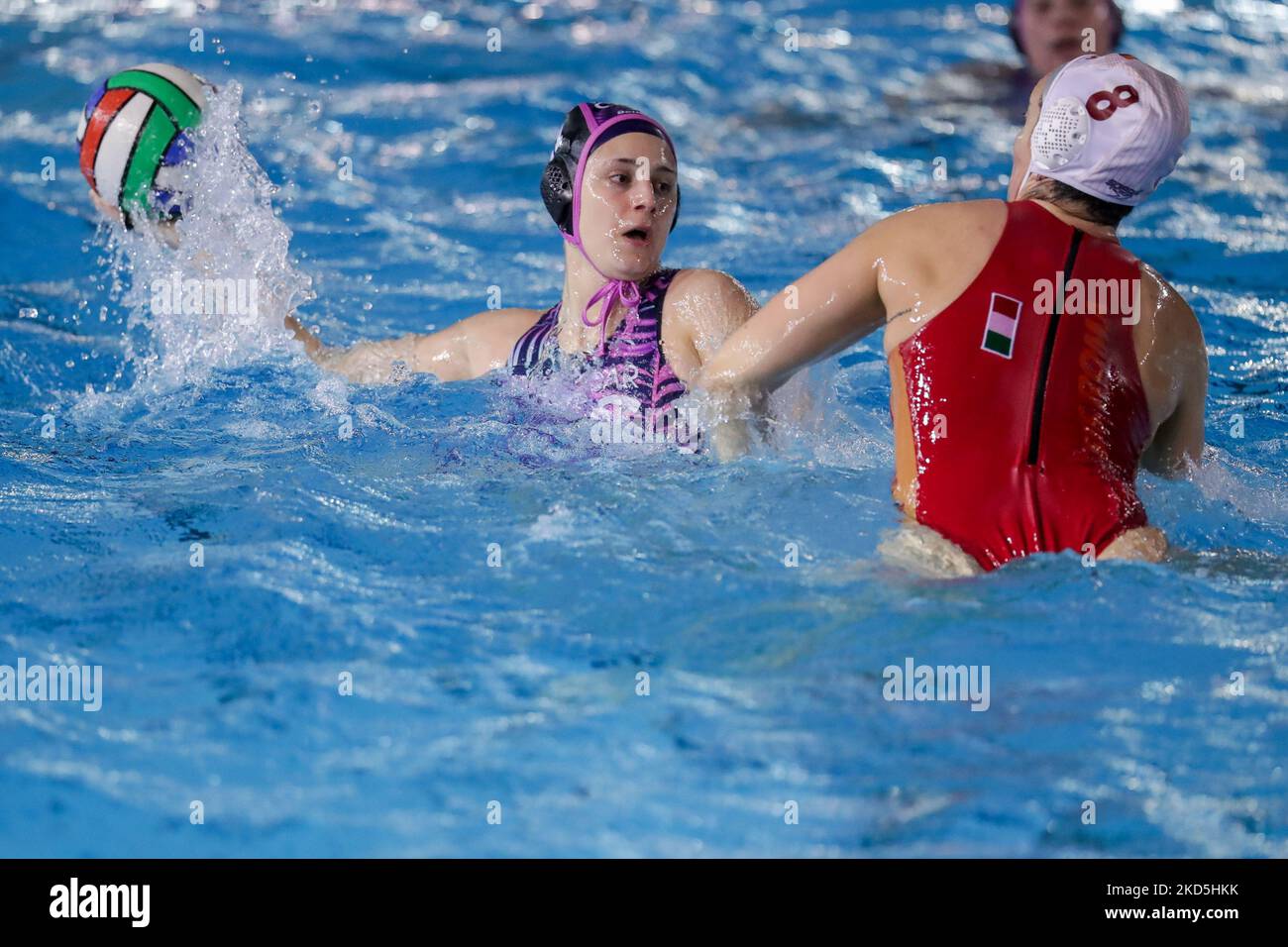 Elena Altamura (CSS Verona) während des italienischen Wasserballspiels SIS Roma gegen CSS Verona am 19. März 2022 im Polo Acquatico Frecciarossa in Rom, Italien (Foto: Luigi Mariani/LiveMedia/NurPhoto) Stockfoto