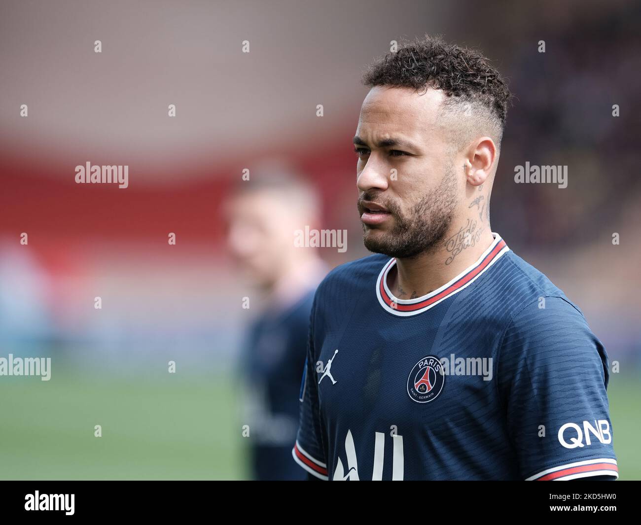 Neymar während des Ligue 1-Spiels zwischen Monaco und Paris Saint Germain in Monaco, am 20. März 2022 (Foto: Loris Roselli/NurPhoto) Stockfoto