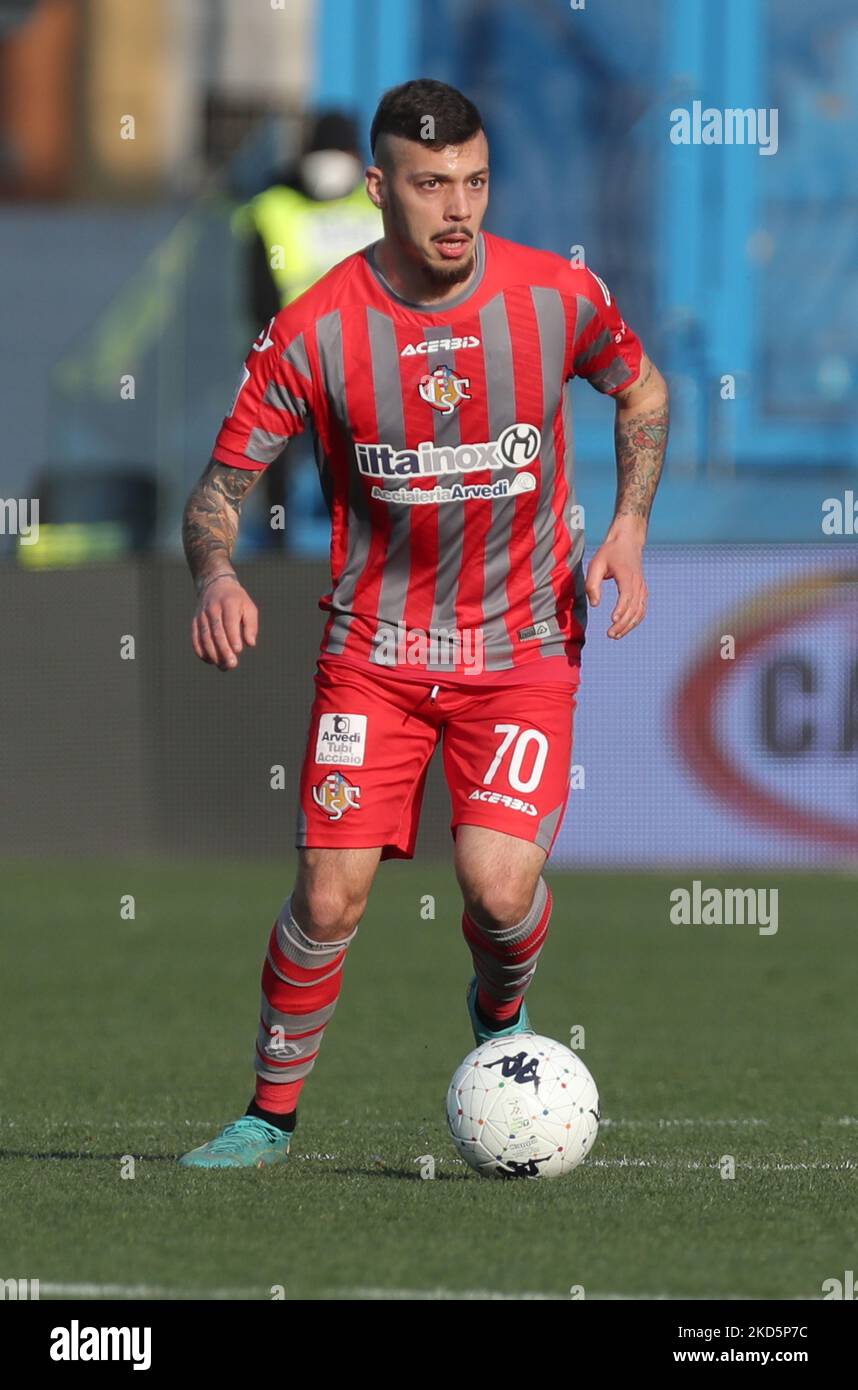 Gianluca Gaetano (usa Cremonese) während der italienischen Fußball-Liga BKT 2021/2022 Spal vs. Usa Cremonese im Paolo Mazza Stadion, Ferrara, Italien, 19. März 2022 (Foto: Corrispondente Bologna/LiveMedia/NurPhoto) Stockfoto