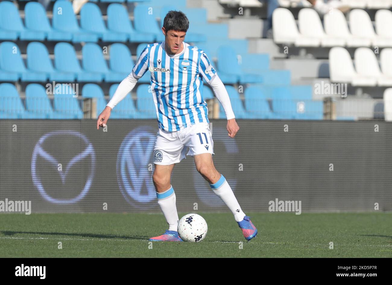 Federico Melchiorri (Spal) während der italienischen Fußball-Liga BKT 2021/2022 Spal vs. Usa Cremonese im Paolo Mazza Stadion, Ferrara, Italien, 19. März 2022 (Foto: Corrispondente Bologna/LiveMedia/NurPhoto) Stockfoto