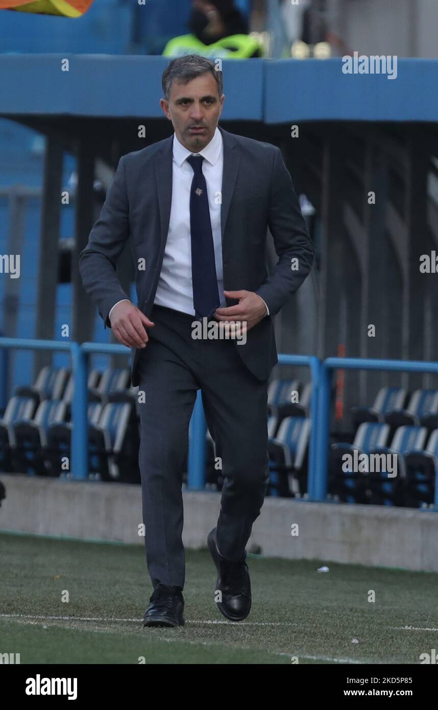 Fabio Pecchia (usa Cremonese) während der italienischen Fußball-Liga BKT 2021/2022 Spal vs. Usa Cremonese im Paolo Mazza Stadion, Ferrara, Italien, 19. März 2022 (Foto: Corrispondente Bologna/LiveMedia/NurPhoto) Stockfoto
