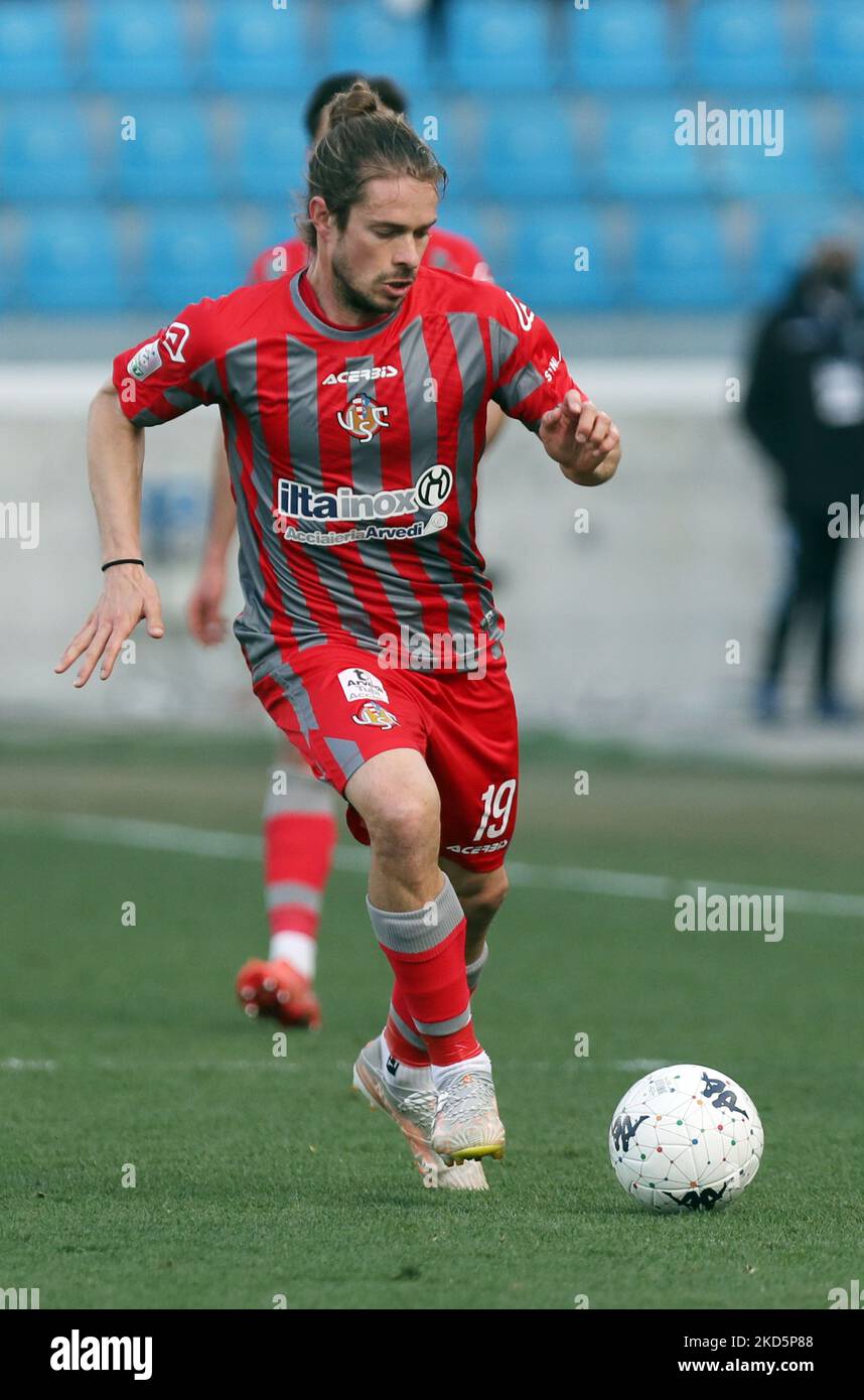 Michele Castagnetti (usa Cremonese) während der italienischen Fußball-Liga BKT 2021/2022 Spal vs. Usa Cremonese im Paolo Mazza Stadion, Ferrara, Italien, 19. März 2022 (Foto: Corrispondente Bologna/LiveMedia/NurPhoto) Stockfoto