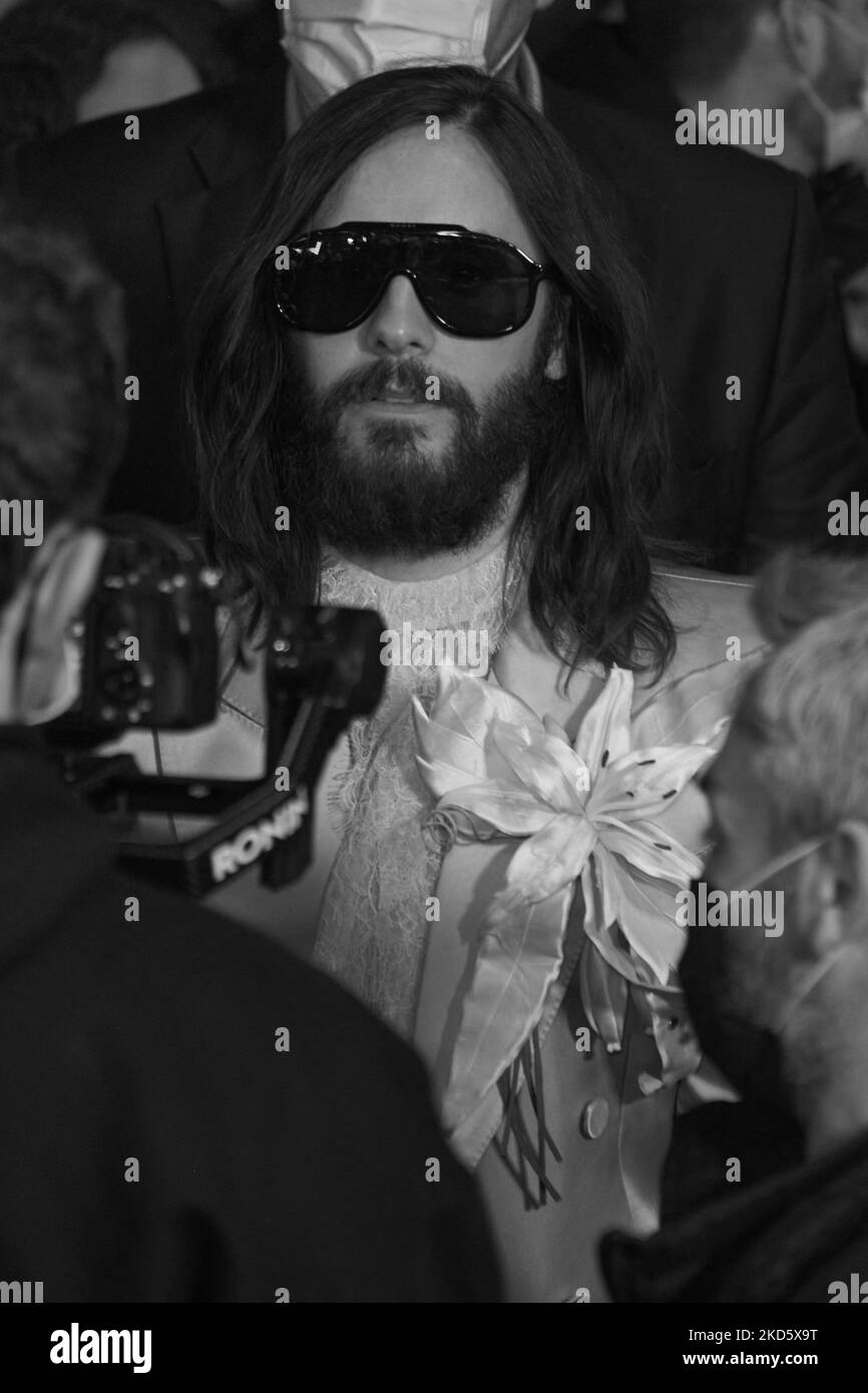 Jared Leto nimmt an der Morbius-Filmpremiere im „Callao Cinelights“-Kino in Madrid, Spanien Teil (Foto: Carlos Dafonte/NurPhoto) Stockfoto