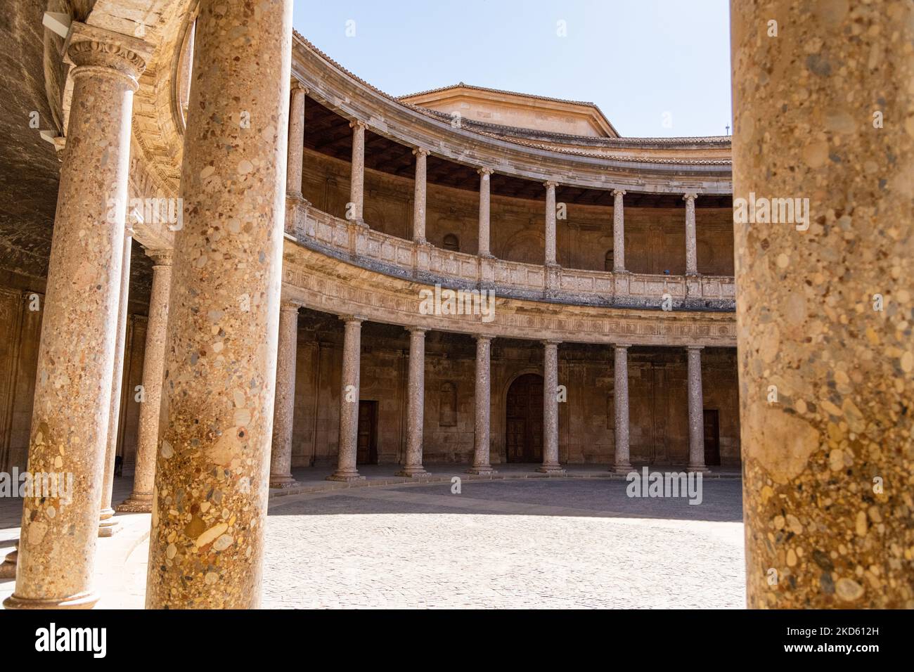 Der Palast von Karl V. in der Alhambra in Granada, Spanien Stockfoto