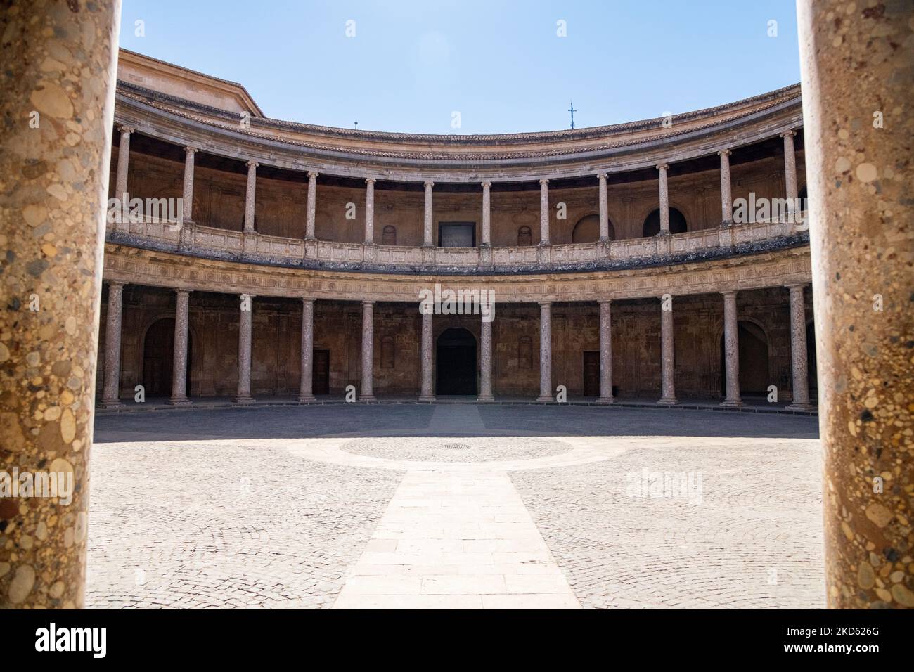 Der Palast von Karl V. in der Alhambra in Granada, Spanien Stockfoto