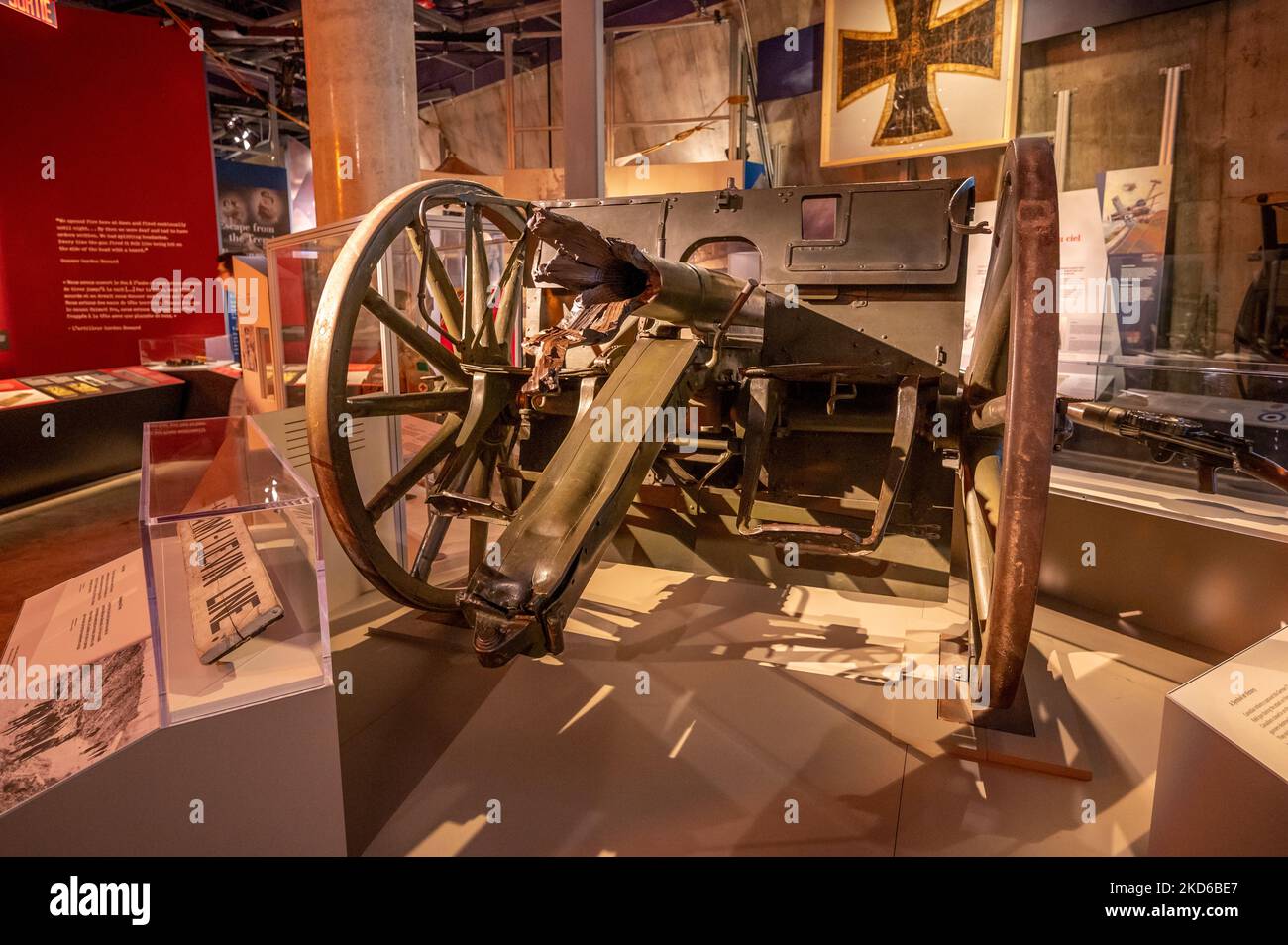 Ottawa, Ontario - 20. Oktober 2022: Ausstellungen im Canadian war Museum in Ottawa. Stockfoto