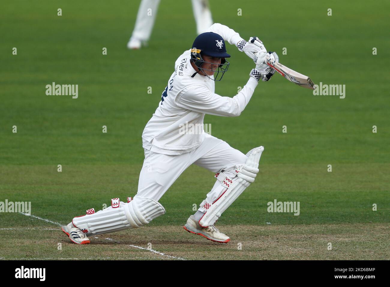 James Wharton von Yorkshire Fledermäuse während des Freundschaftsspiels zwischen Durham und Yorkshire in Emirates Riverside, Chester le Street am Dienstag, 29.. März 2022. (Foto von will Matthews/MI News/NurPhoto) Stockfoto