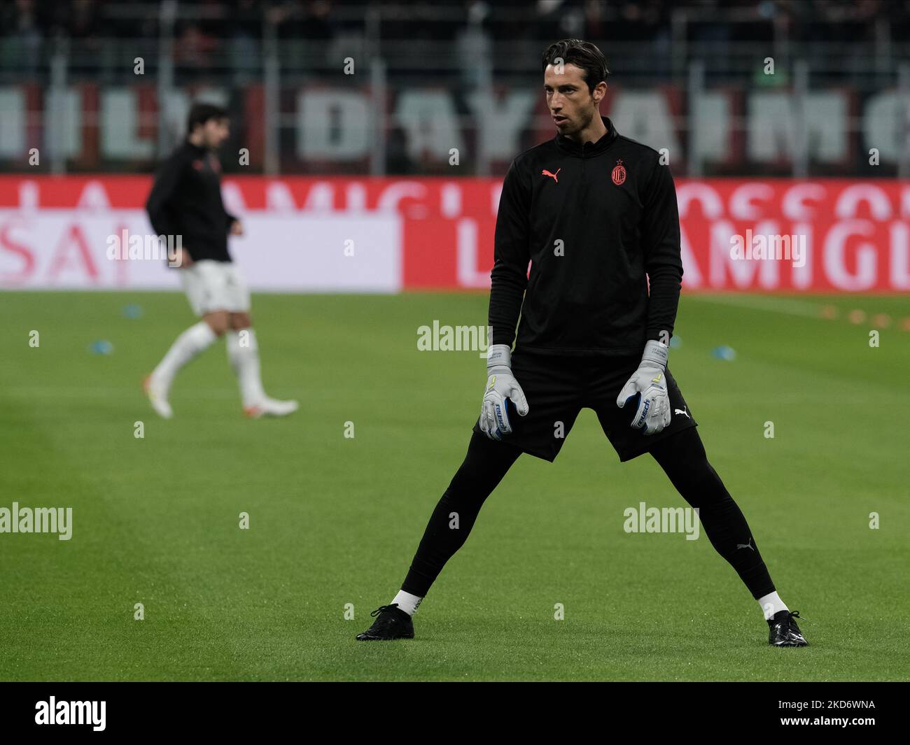 Antonio Mirante während der Serie A Spiel zwischen Mailand und Bologna, in Mailand, am 4. April 2022 (Foto von Loris Roselli/NurPhoto) Stockfoto