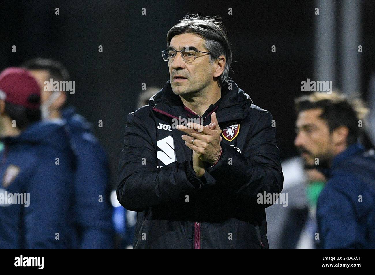 Ivan Juric Manager des FC Turin Gesten während der Serie Ein Spiel zwischen US Salernitana 1919 und Turin FC im Stadio Arechi, Salerno, Italien am 2. April 2022. (Foto von Giuseppe Maffia/NurPhoto) Stockfoto