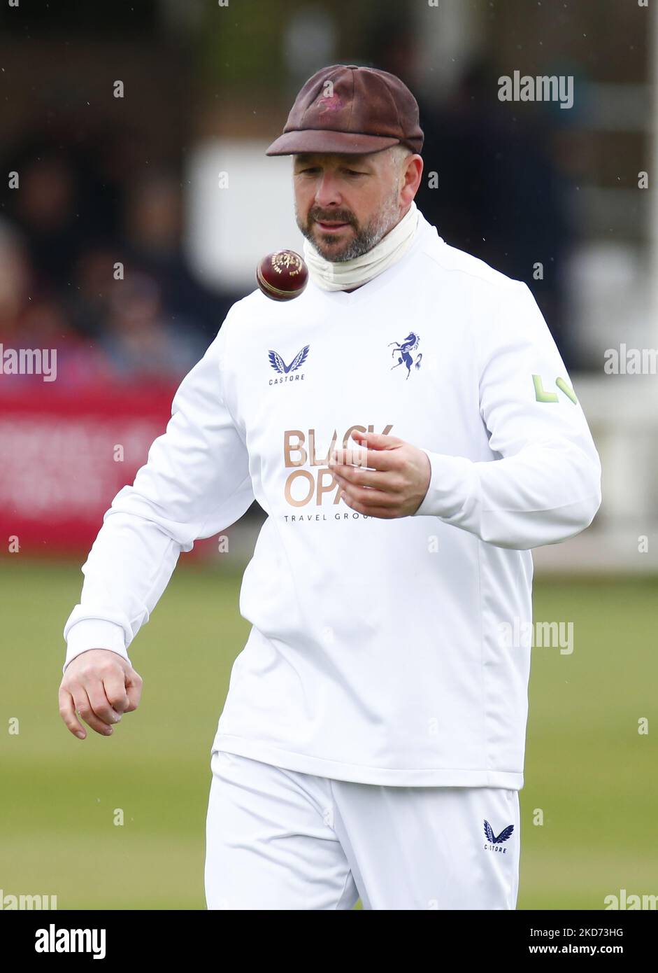 Darren Stevens von Kent CCC während der County Championship - Division One (Tag 1 von 4) zwischen Essex CCC und Kent CCC am 07.. April 2022 auf dem Cloud County Ground, Chelmsford (Foto von Action Foto Sport/NurPhoto) Stockfoto