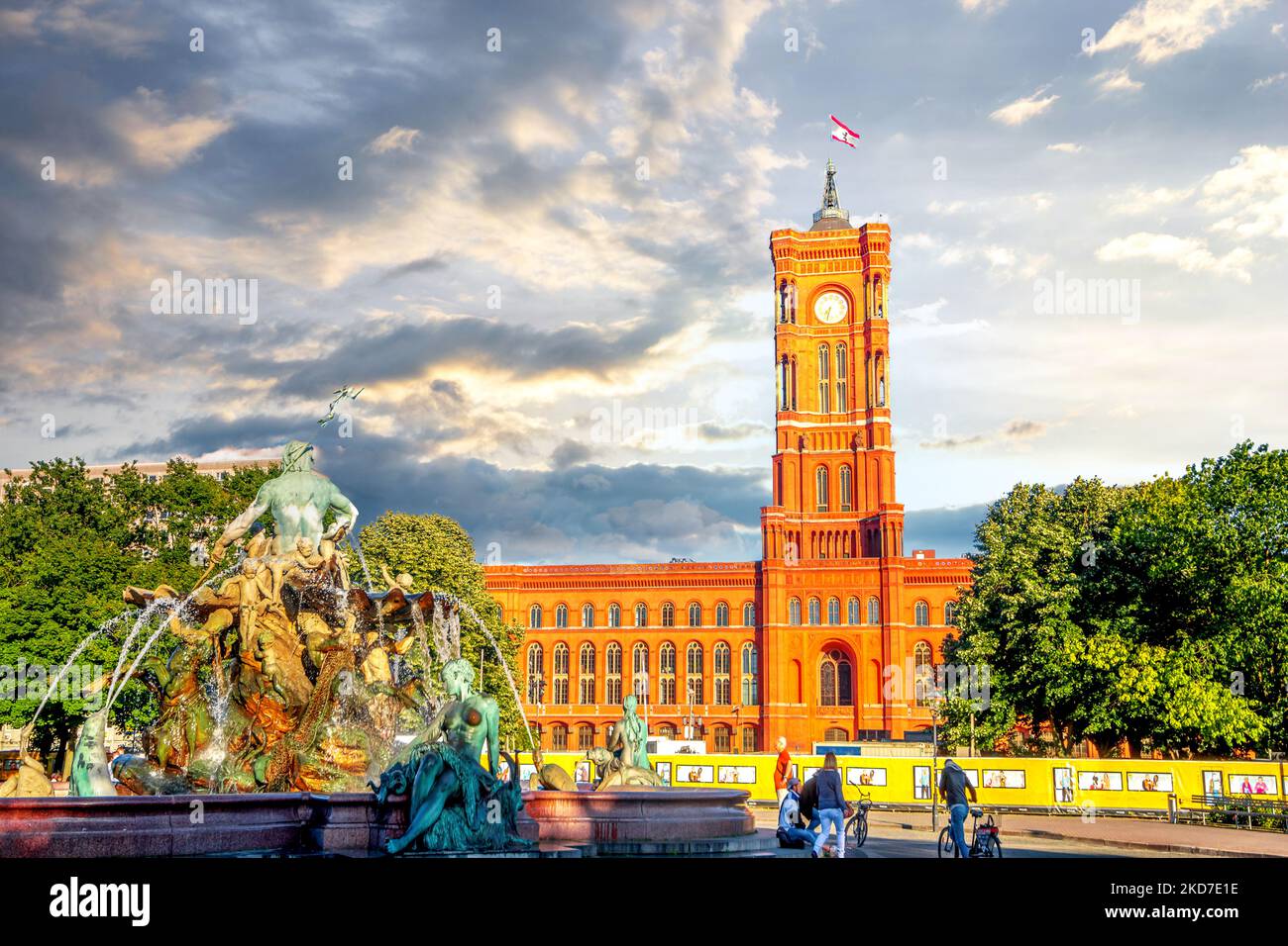 Rotes Rathaus, Berlin, Deutschland Stockfoto