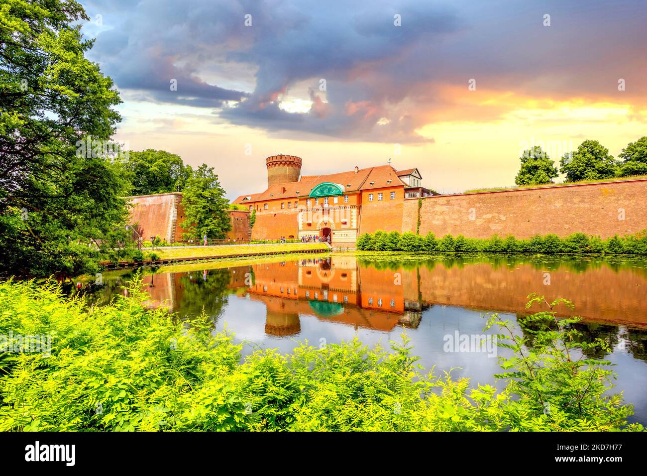 Blick auf die Zitadelle Spandau, Berlin, Deutschland Stockfoto