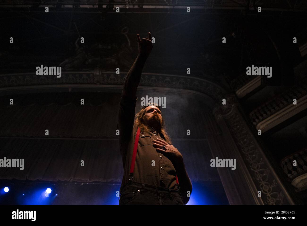 Eagles of Death Metal treten am 22. April 2022 im Coliseu dos Recreios in Lissabon, Portugal, auf. (Foto von Nuno Cruz/NurPhoto) Stockfoto