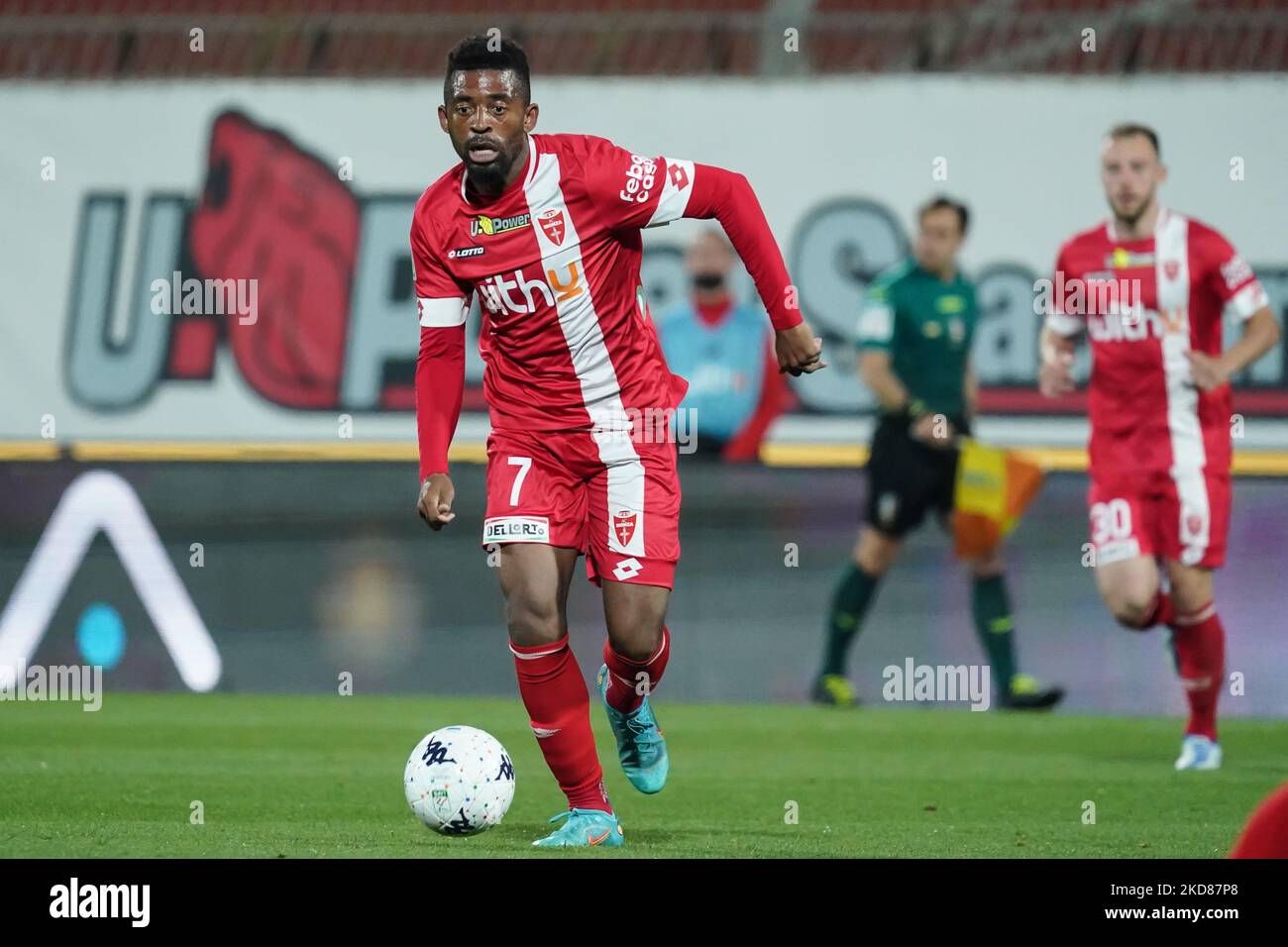 Jose' Machin (#7 Monza) während des AC Monza gegen Brescia Calcio, Serie B, im U-Power Stadium am 18. April 2022. (Foto von Alessio Morgese/NurPhoto) Stockfoto