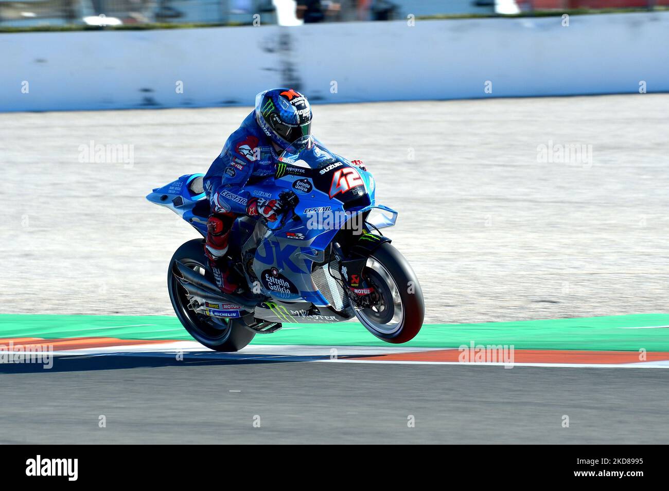Valencia, Spanien. 05.. November 2022. Alex Rins Team Suzuki während des 2022 MotoGP Spanien Grand Prix - Gran Premio Motul de la Comunitat Valenciana - Qualifying and Details Circuit Ricardo Tormo, MotoGP World Championship in Valencia, Spanien, November 05 2022 Credit: Independent Photo Agency/Alamy Live News Stockfoto