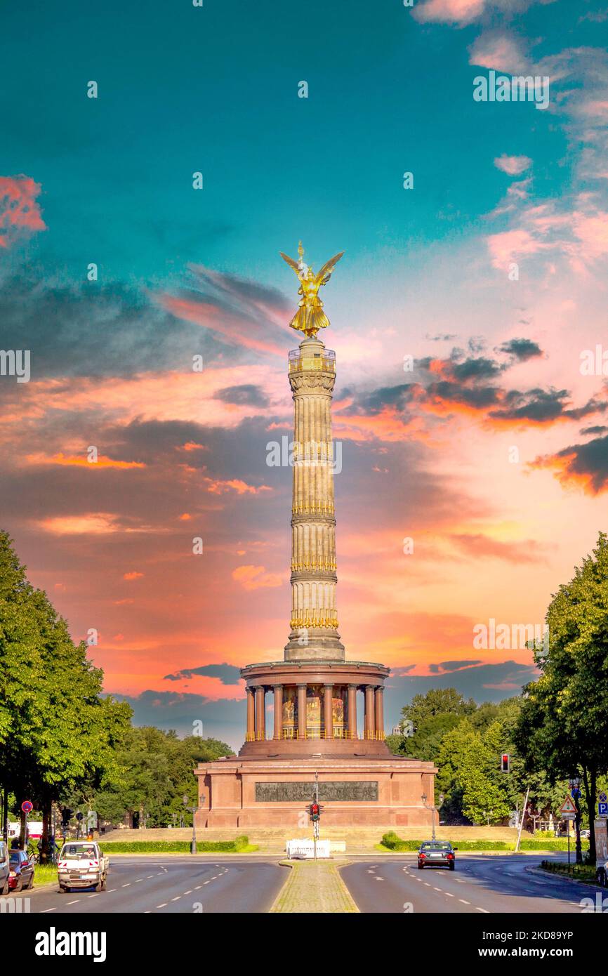 Siegessäule, Berlin, Deutschland Stockfoto