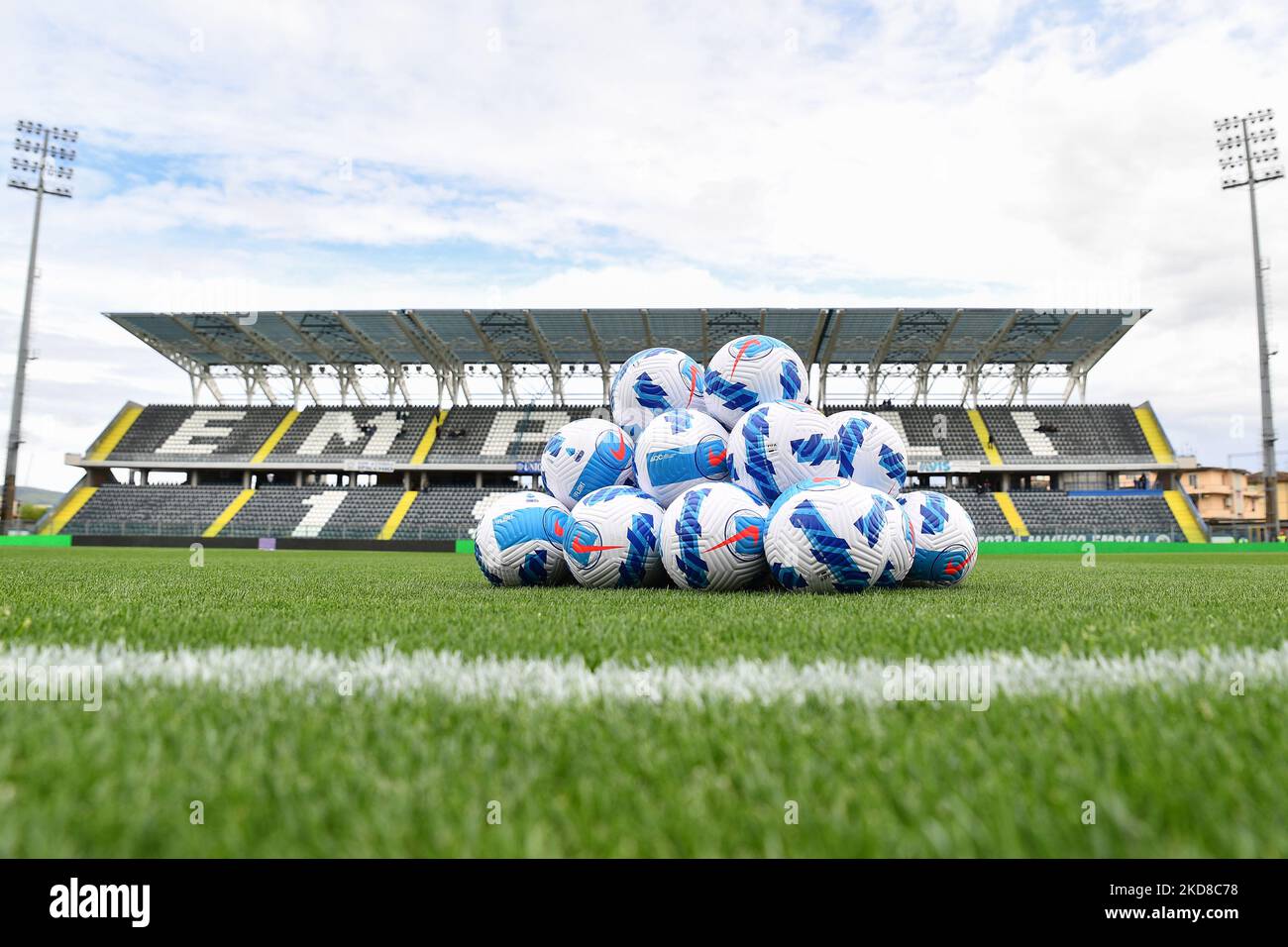 Gesamtansicht des Stadions Carlo Castellani während des spiels der italienischen Fußballserie A des FC Empoli gegen SSC Napoli am 24. April 2022 im Stadion Carlo Castellani in Empoli, Italien (Foto: Lisa Guglielmi/LiveMedia/NurPhoto) Stockfoto