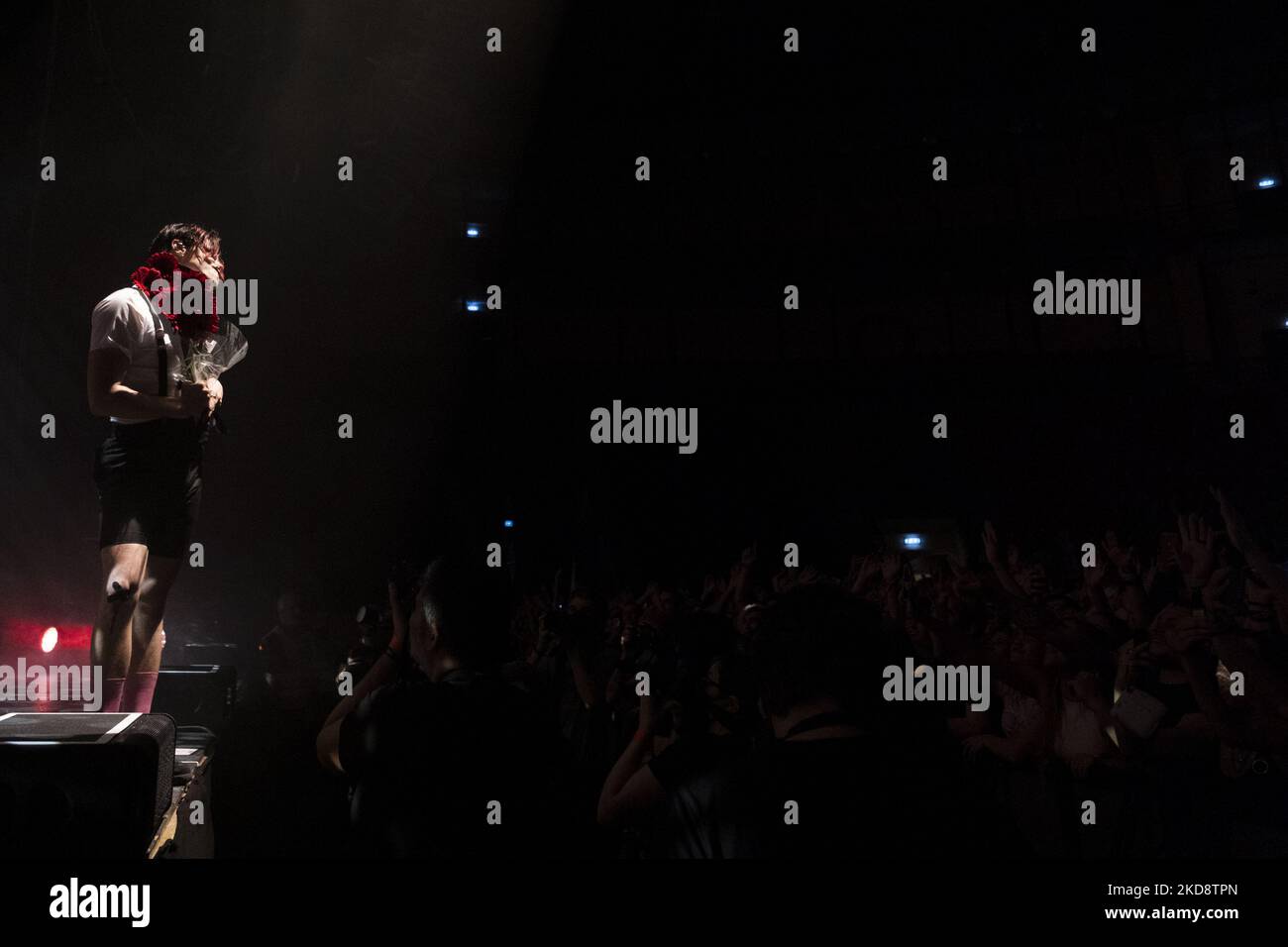 Yungblud konzertiert am 30. April 2022 in Campo Pequeno, Lissabon, Portugal. (Foto von Nuno Cruz/NurPhoto) Stockfoto