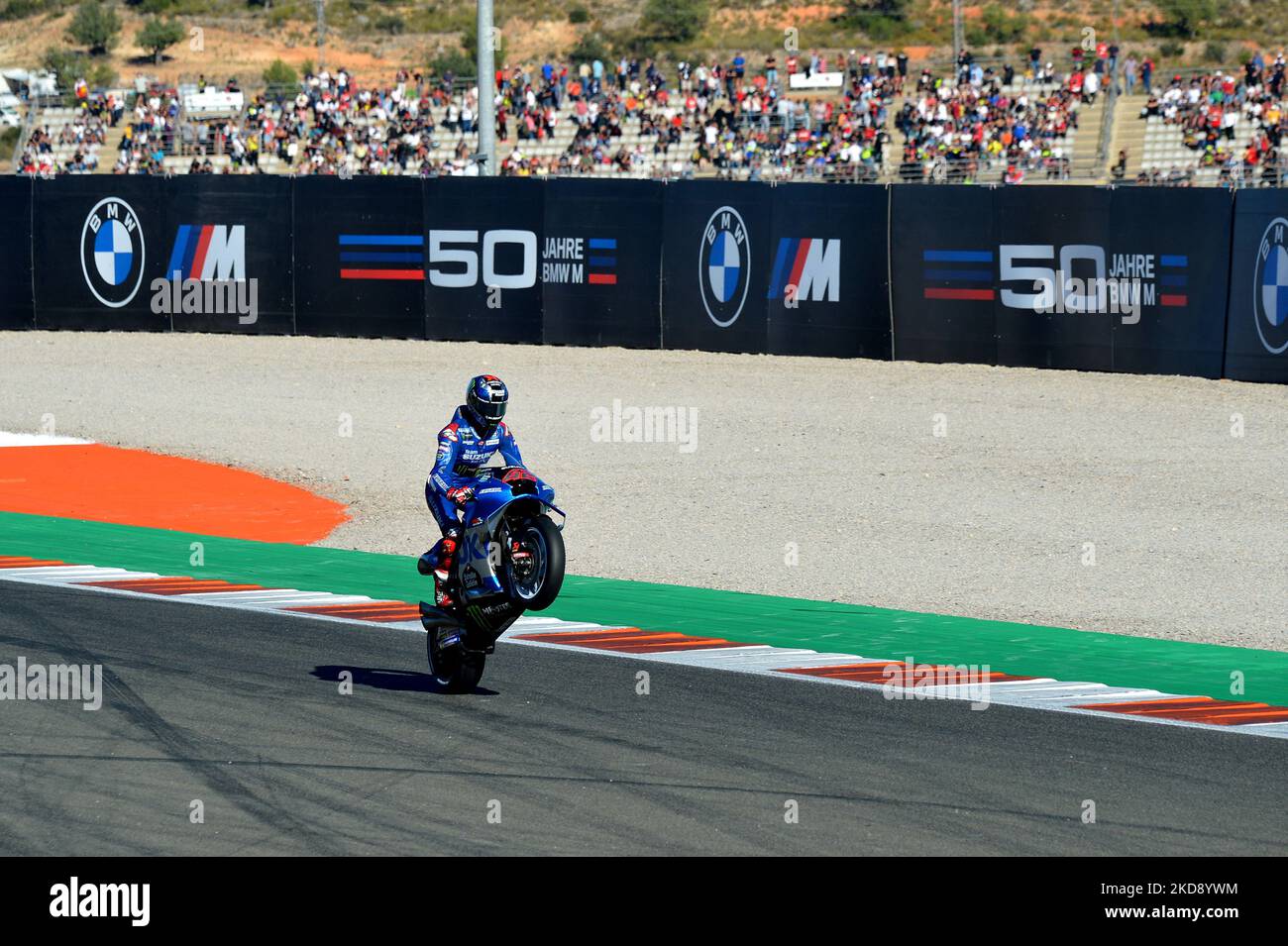Valencia, Spanien. 05.. November 2022. Alex Rins Team Suzuki während des 2022 MotoGP Spanien Grand Prix - Gran Premio Motul de la Comunitat Valenciana - Qualifying and Details Circuit Ricardo Tormo, MotoGP World Championship in Valencia, Spanien, November 05 2022 Credit: Independent Photo Agency/Alamy Live News Stockfoto