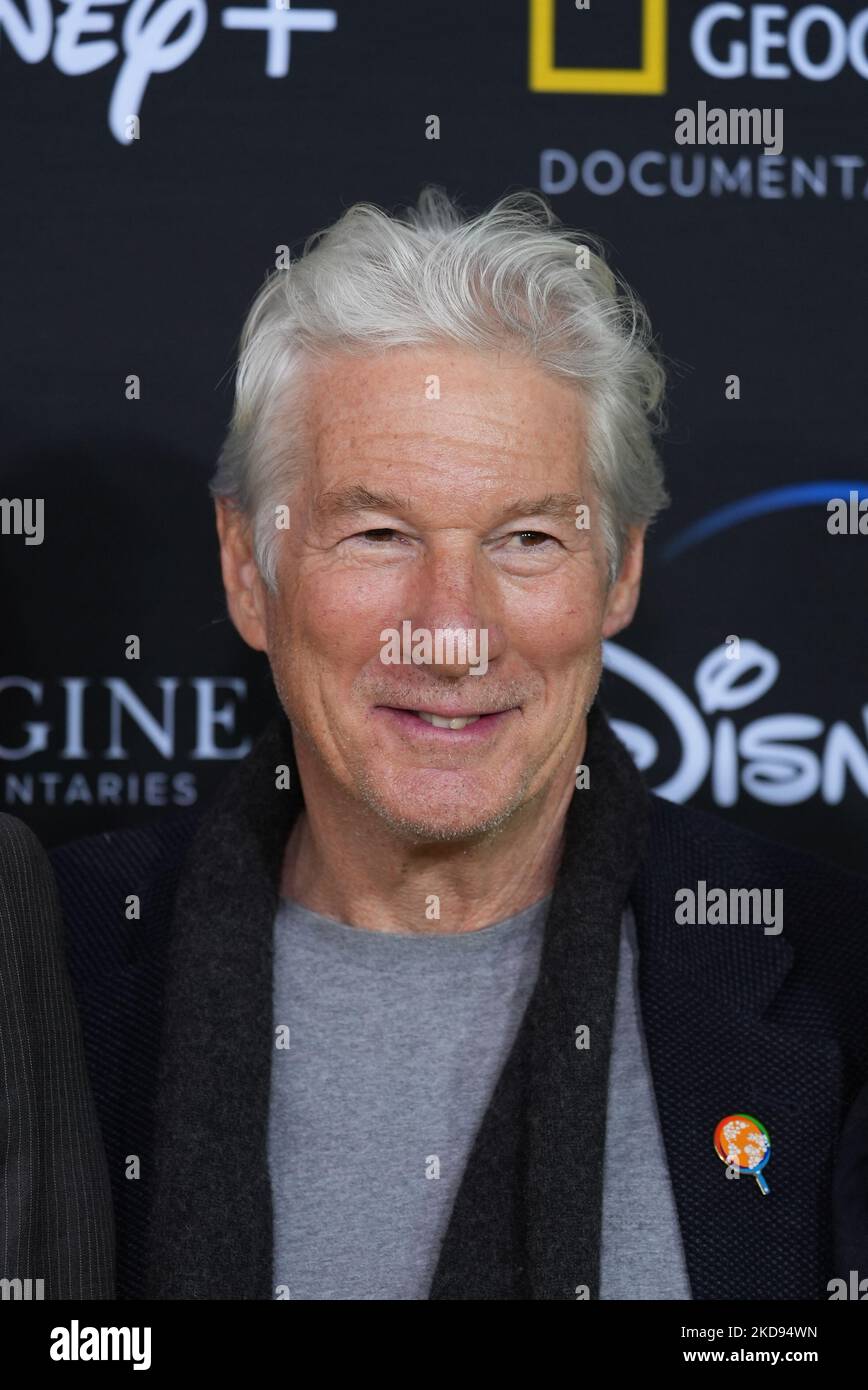 NEW YORK, NEW YORK - Richard Gere nimmt an der National Geographic Documentary Films' WE FEED PEOPLE Teil New York Premiere im SVA Theater am 03. Mai 2022 in New York City. Wir füttern Menschen-Streams auf Disney+ am 27. Mai. (Foto von John Nacion/NurPhoto) Stockfoto