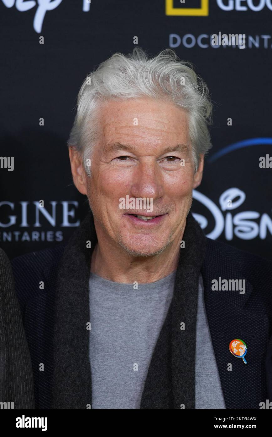 NEW YORK, NEW YORK - Richard Gere nimmt an der National Geographic Documentary Films' WE FEED PEOPLE Teil New York Premiere im SVA Theater am 03. Mai 2022 in New York City. Wir füttern Menschen-Streams auf Disney+ am 27. Mai. (Foto von John Nacion/NurPhoto) Stockfoto