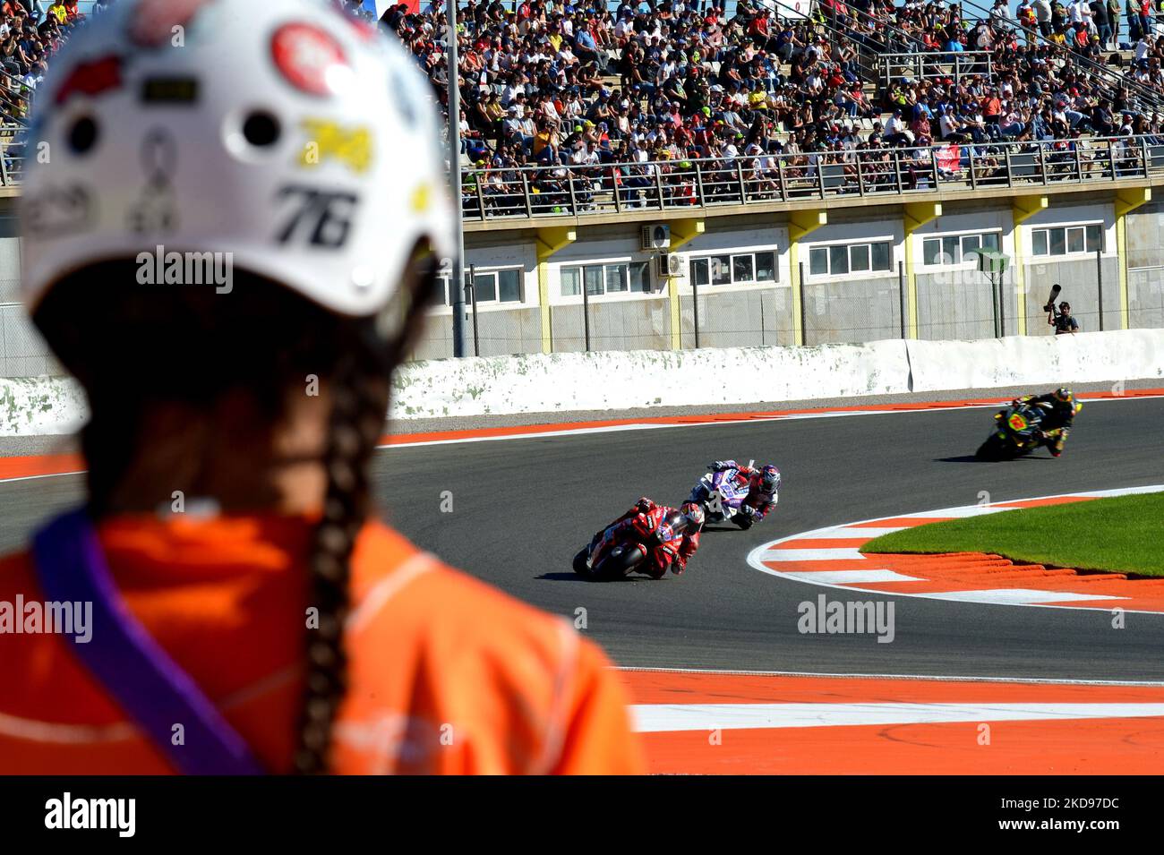 Valencia, Spanien. 05. Nov, 2022. Details Rennstrecke ricardo tormo valencia motogp während 2022 MotoGP Spanien Grand Prix - Gran Premio Motul de la Comunitat Valenciana - Qualifying and Details Circuit Ricardo Tormo, MotoGP World Championship in Valencia, Spanien, November 05 2022 Credit: Independent Photo Agency/Alamy Live News Stockfoto